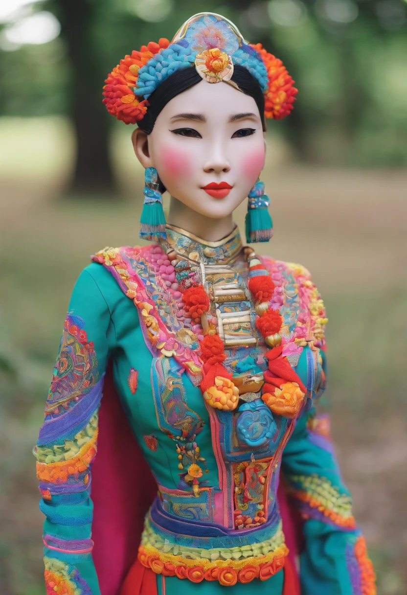 Yi costumes,Hmong accessories,Bucks,cow horn,Short,cute big breasts