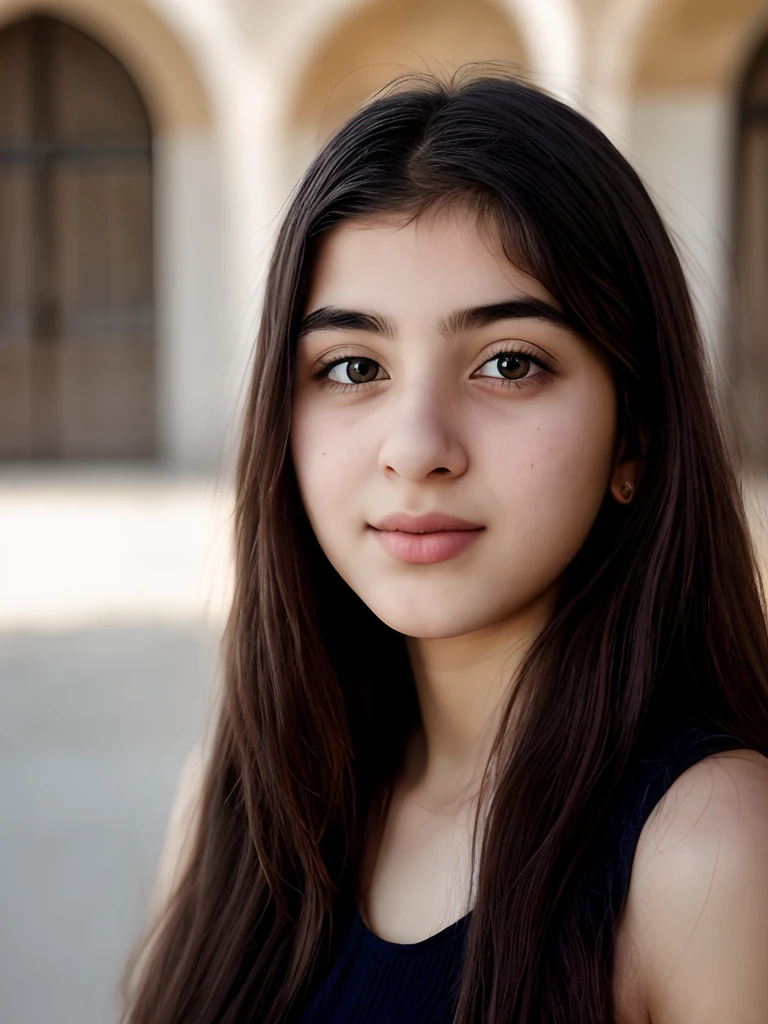 Realistic, best quality, 4k, HDR, high details, a portrait of a Iraqi girl, beautiful, attractive, aesthetic