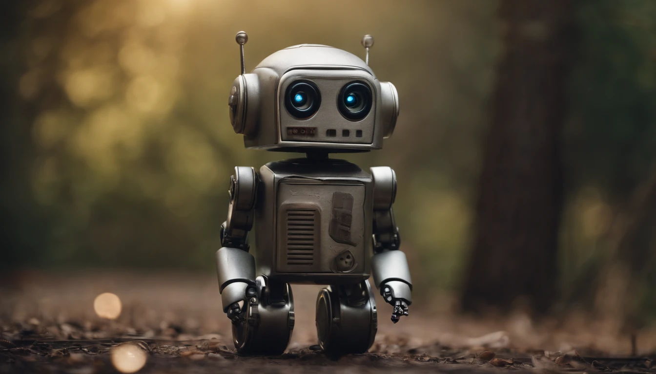 a baby, Kid Robot,(masterpiece,extreme detailed,top quality) , Ruin ,very cute robot