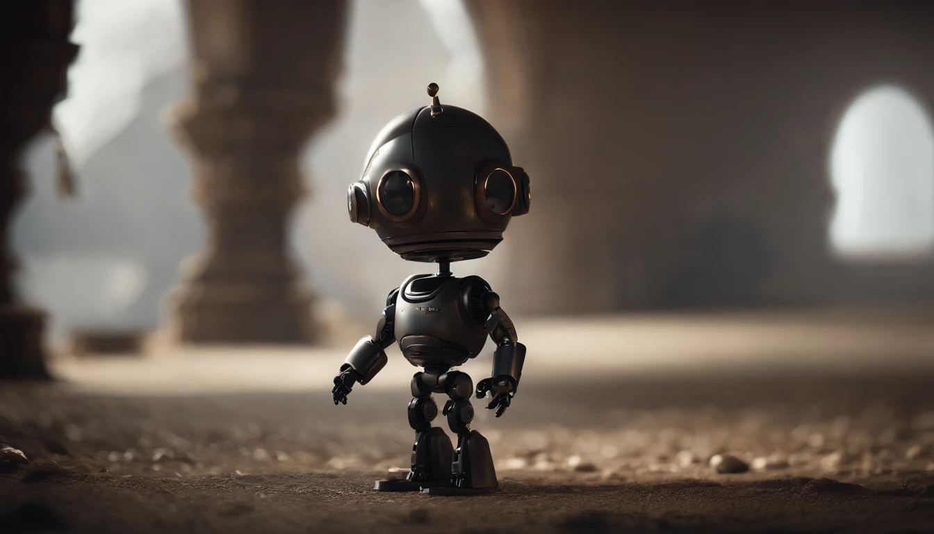 a baby, Kid Robot,(masterpiece,extreme detailed,top quality) , Ruin ,very cute robot, (Movie lighting),(light and shadow effect),(unreal-engine),(Tyndall),(cinema4d),(Super futuristic fantasy style),(8k wallpaper),(tmasterpiece),(Photography Award),realisticlying