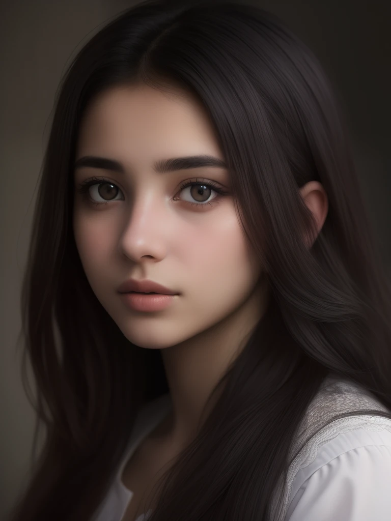 Masterpiece, high quality, Hyper realistic, RAW Photo, Realistic and detailed portrait of an Iraqi girl, attractive, 16 years old,