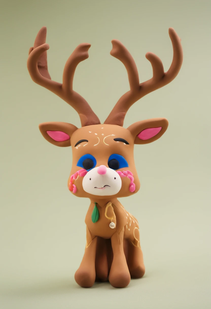 Yi or Miao costumes,deers,Anthropomorphic,com mascot,Short,cute big breasts,sprout