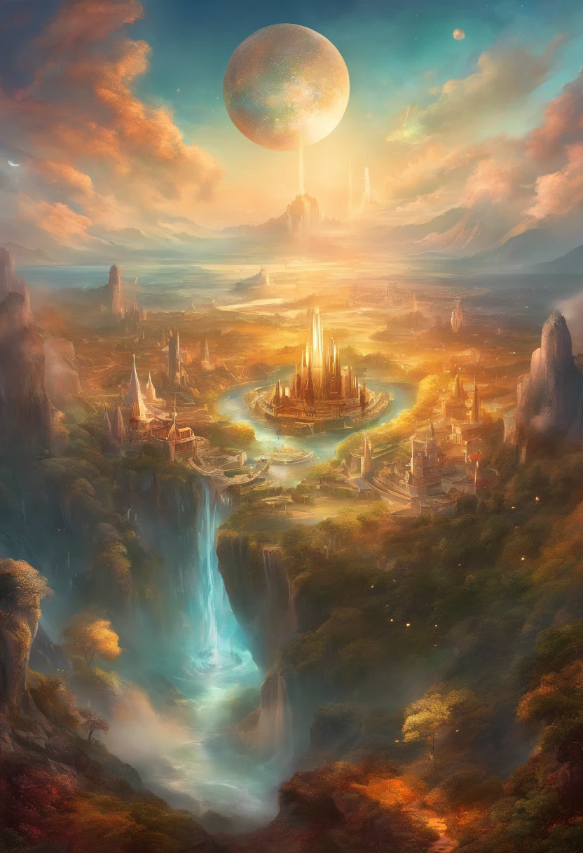 uma cidade celestial comtoda sua magnitude