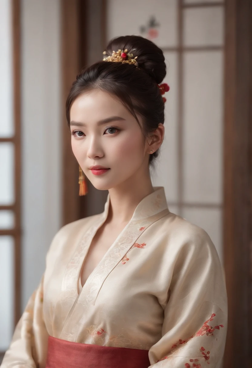 ((Best quality, 8K, Masterpiece :1.3)), Sharp focus :1.2, Korean sexy Barbie.((The king's concubine. Kingdom of Korea. with tattoos)) (Hanbok Korean traditional clothing ). Sleeping on the Bed. Nuances. Sad_mix4, 20 days,hyper realisitc:1.37),16K HD,
