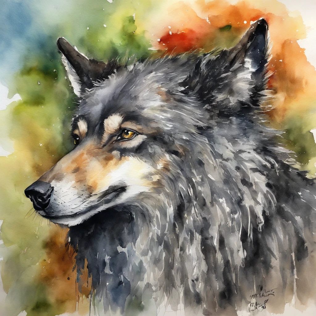 ((little wolfman))、((Black Dreadlocks))、((Stuffed wolf))、Cute Black Wolfman、Solo