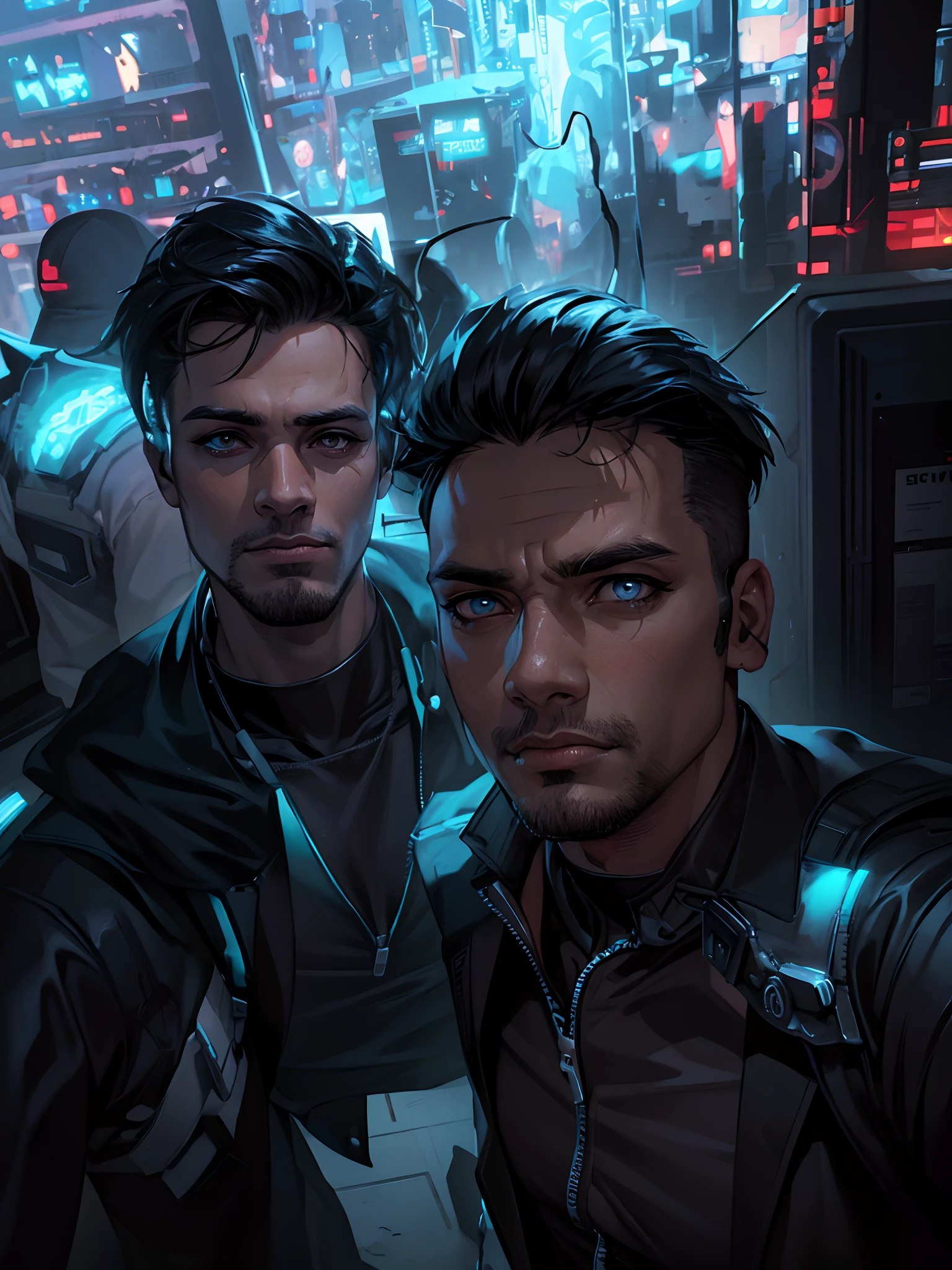 Change background cyberpunk handsome boy,realistic face,8k,Ultra realistic,