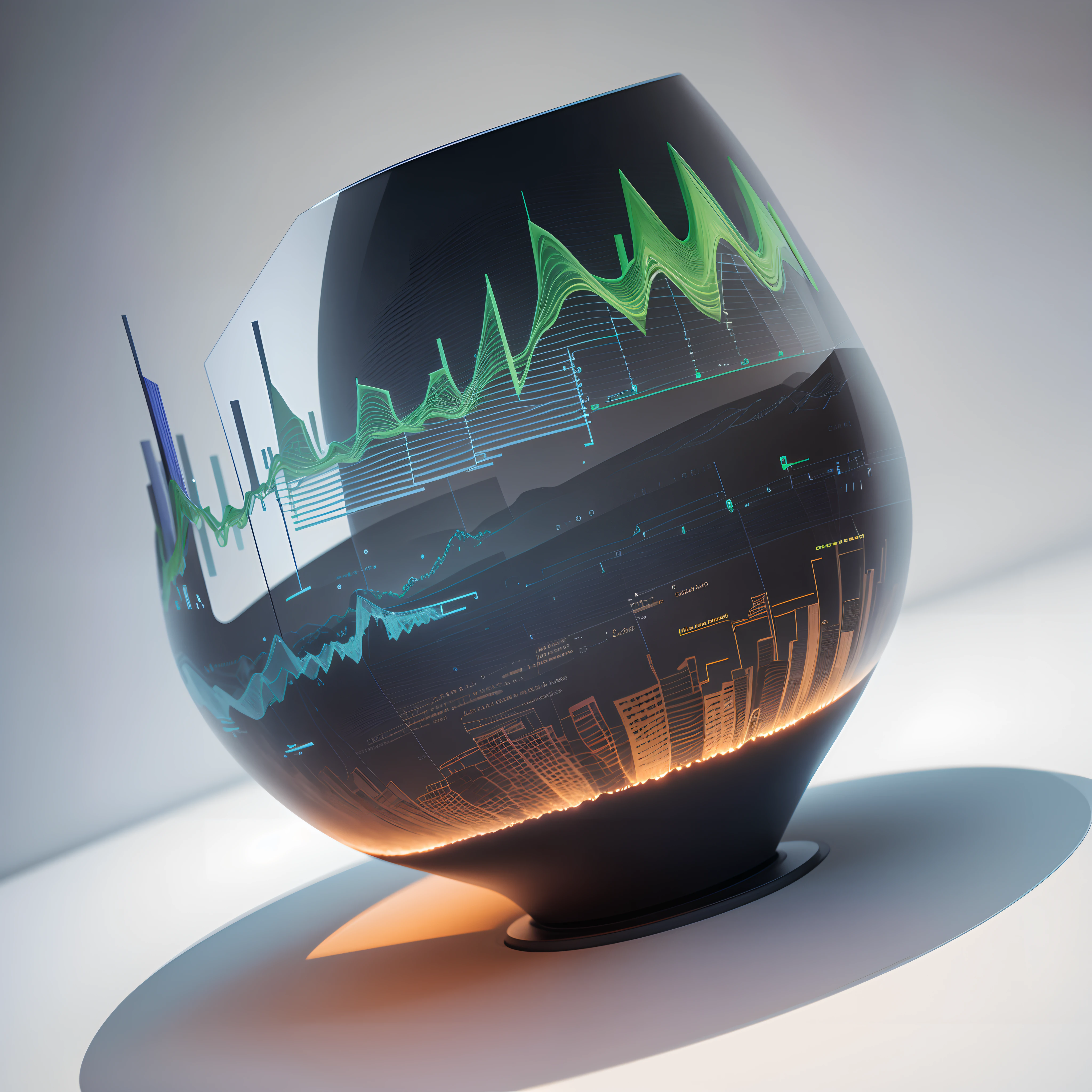 Engaging 3D visualization featuring stunning graphs