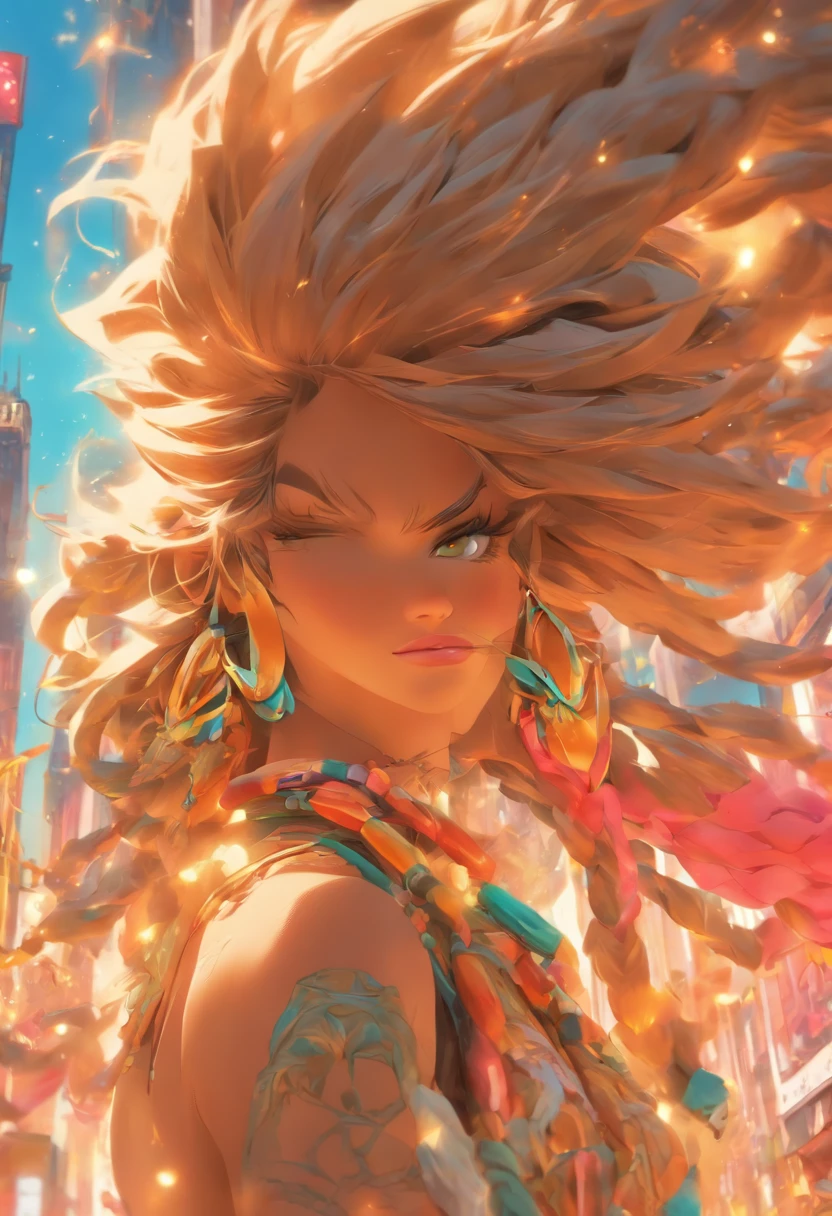 ingawendy griffin savino ps1, in the style of realistic fantasy artwork, urban and edgy, realistic human figures, hyper-detailed illustrations, womancore, close up, desertwave --ar 67:128 --s 750 --v 5.2