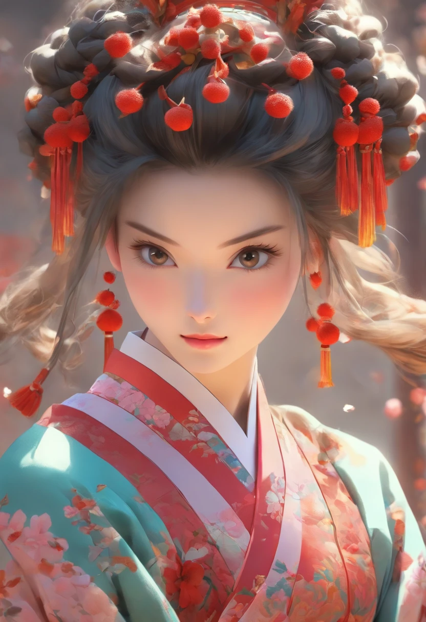 a beautiful young woman in a traditional chinese costume, in the style of salon kei, photo-realistic techniques, kinuko y. craft, 32k uhd, sonian, classical, historical genre scenes, serene faces --ar 69:128 --s 750 --v 5.2