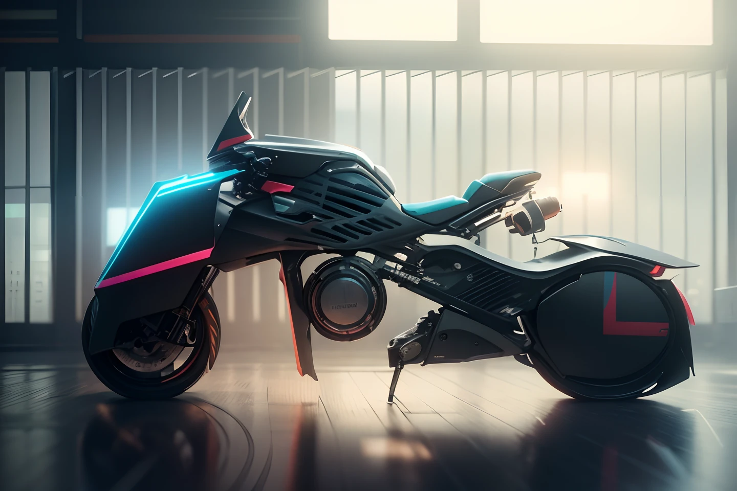 Fictureistic, bike, cyberpunk,realistic,4k,