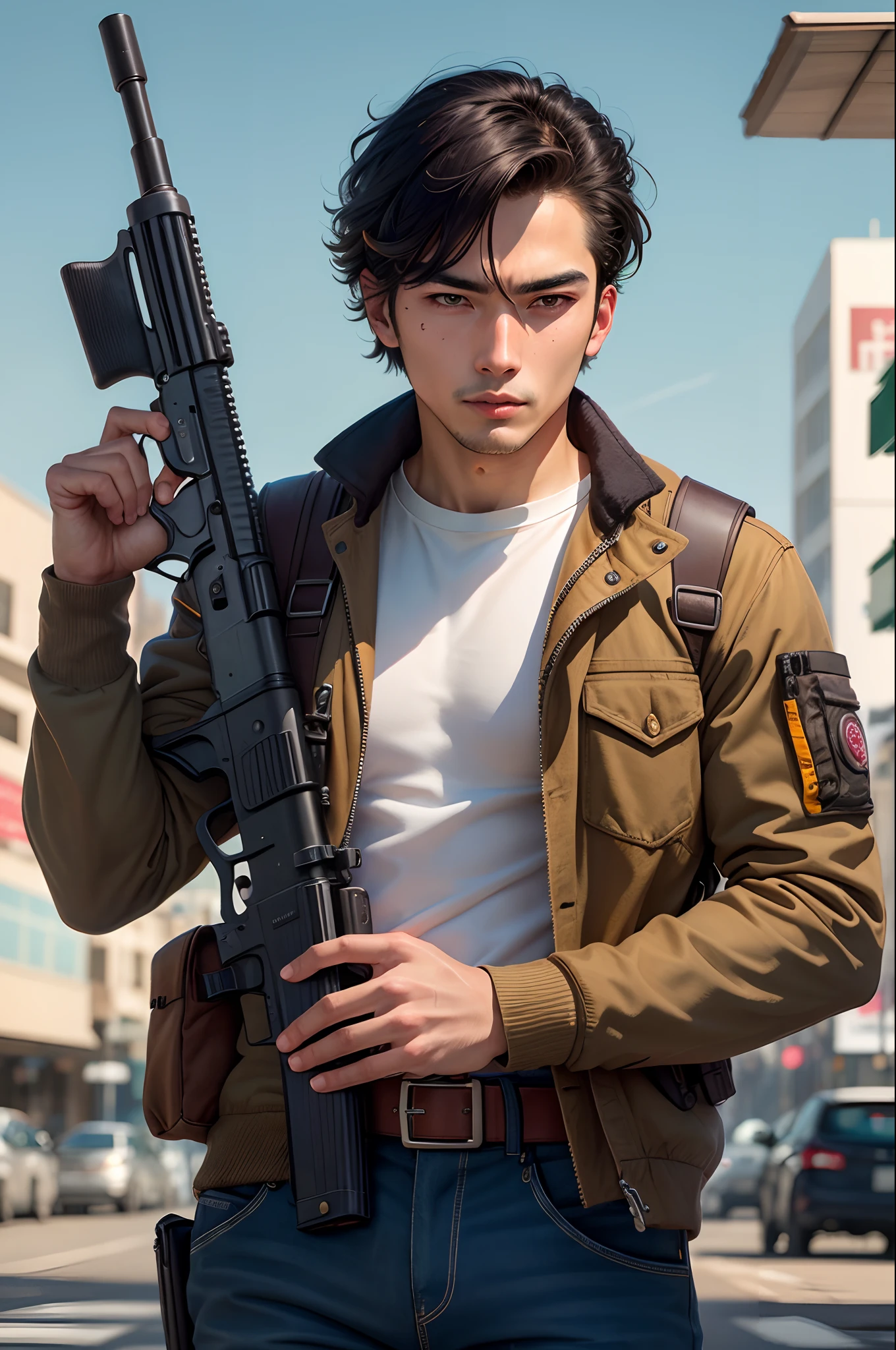 Man with gun