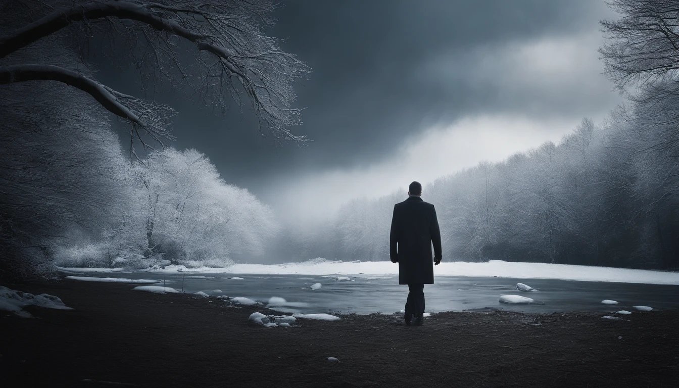 Enfim，A large amount of ice and snow poured down like a waterfall，Form a powerful shock wave，Roll up all the grass, Trees and stones around him，Instant collapse、corrupted，The scene is visually stunning