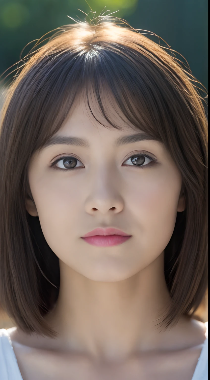 ((Angelina Sole)),((top-quality, 8K, masterpiece : 1.3)), foco nítido : 1.2, Beautiful Women in Perfect Figure : 1.4, Slim abs : 1.2, ((dark brown hair, large full breasts : 1.2)), (Natural lighting, the city street : 1.1), Very detailed face and skin texture, Detailed eyes, 二重まぶた