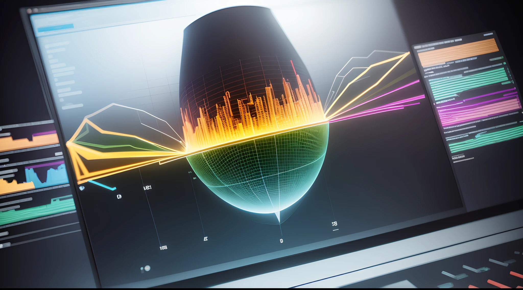 Engaging 3D visualization featuring stunning graphs
