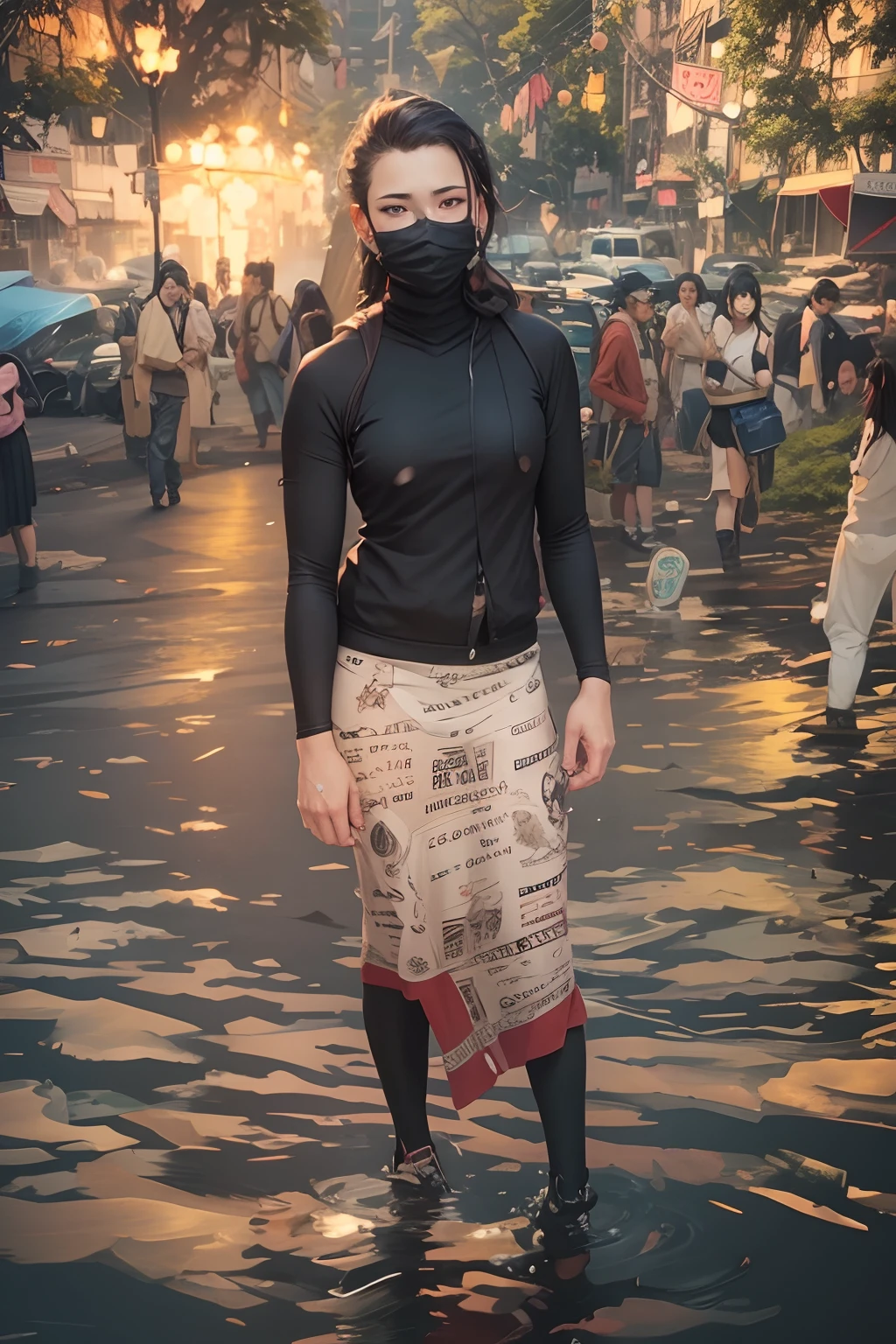 Background change anime realistic face