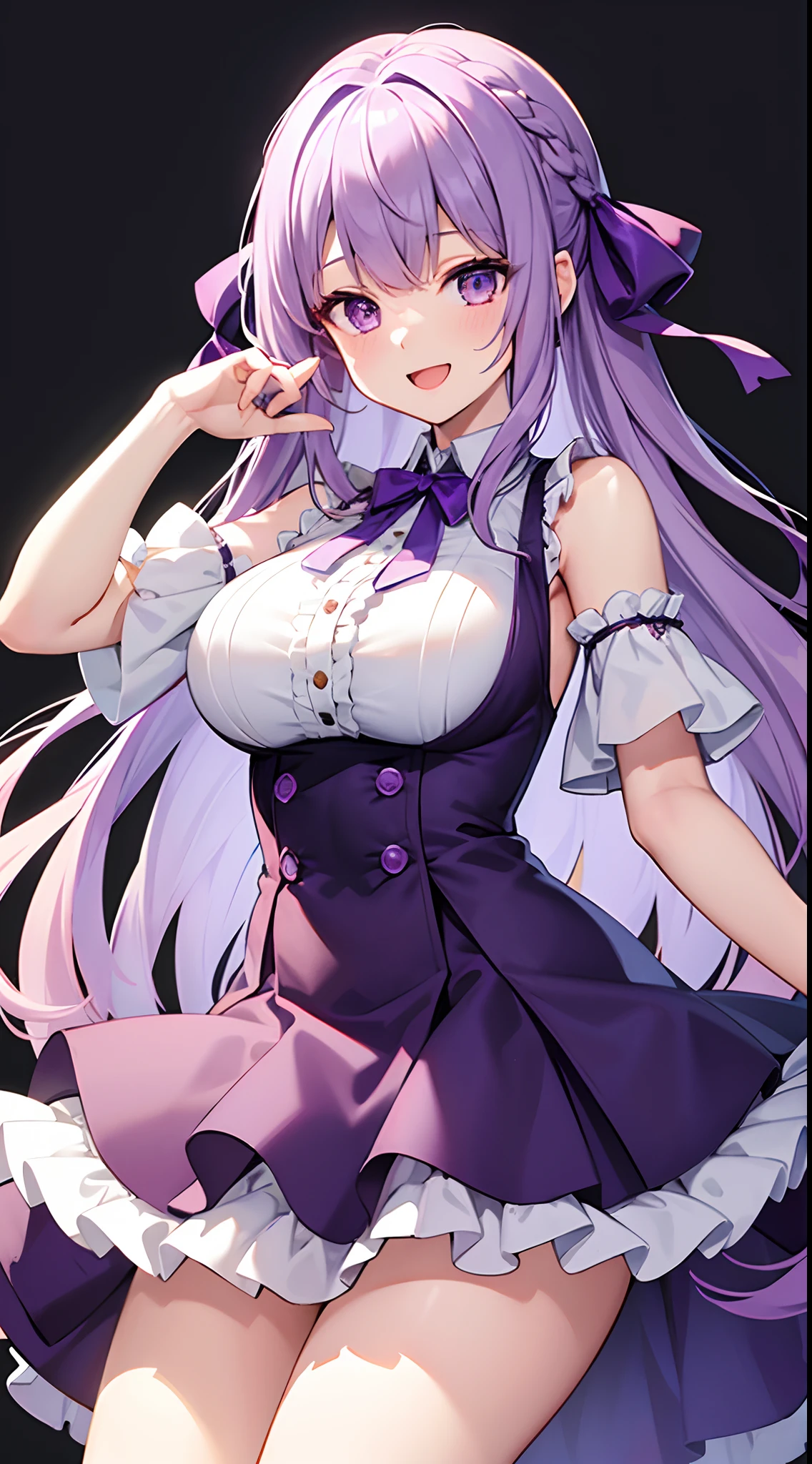 最high quality, high quality, Super detailed, 32k, Ultra-detailed details, 妹とメイド, (only, pretty girl, beautiful purple hair, Beautiful purple eyes, Big Breasts, A light smile, Red eyes, Off-the-shoulder sleeveless Summer clothes, Summer casual maid clothes, Short skirt, Blue and white color striped underwear, Black knee socks, My crotch is wet with love juice, 18-year-old,cute), {{A succubus strips off the face and clothes of a murdered maid and engages in intense vaginal sex with her master, bouncing her breasts.}}, She has transformed from a shy maid into a lewd one., A maid with her sister's face stuck on her face is vigorously pistoning her body, A maid who moves her body vigorously without caring if her breasts bounce, ((She straddles a sleeping man and has intense vaginal sex:1.5)), Cowgirl Sex, Super detailed, Detailed sister photosが見える, NSFW