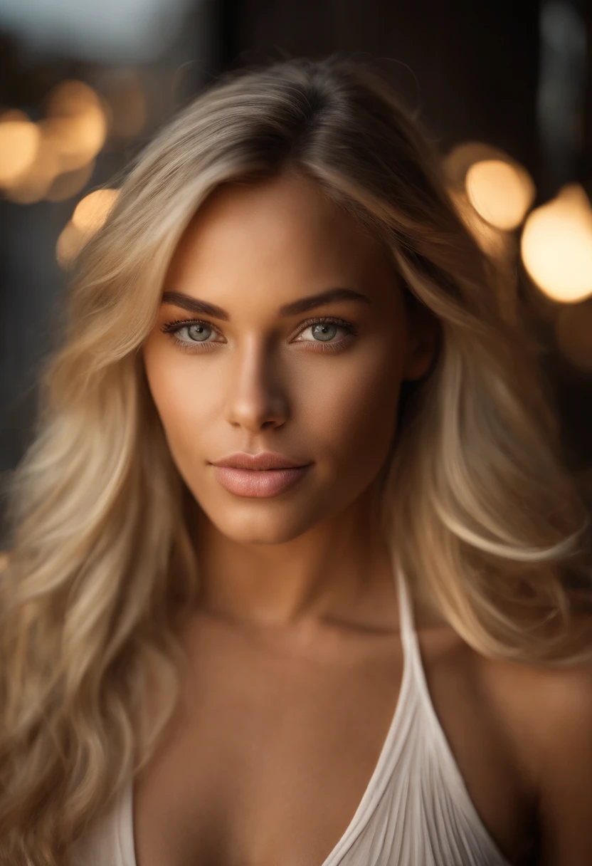 Blonde woman with long hair and white t-shirt staring at camera, Close up of blonde woman, blonde and attractive features, blonde swedish woman, Blonde Woman, a photography of a beautiful woman, Attractive woman, Young blonde woman, Beautiful blonde woman, a girl with blonde hair, women's pictures, Beautiful rounded face, attractive young woman, portrait of a beautiful model, 27 years old dark skinned African girl, light chocolate tan, 5.6 feet tall girl, a bit athletic, 200 pounds, medium size arms, medium size shoulders and neck, medium size waist and belly, arched spine, very large curves, very big and wide hips, very big thighs, medium size calves, full body visible, finely detailed skin, highly detailed eyes, highly detailed nose, highly detailed lips and mouth, extremely delicate and beautiful, amazing, sharp focus, (cinematic lighting), soft lighting, dynamic angle, ultra high-res, masterpiece, best quality, (photorealistic:1.4, realistic), highly detailed CG unified 8K wallpapers, looking at viewer, (HQ skin:1.4), 8k uhd, soft lighting, deep shadows, dslr, Kodak ektar 100, Fujifilm XT3, F4, 1/800s, ISO 100, RAW high quality, film grain, ultra resolution 8k--ar 85:107