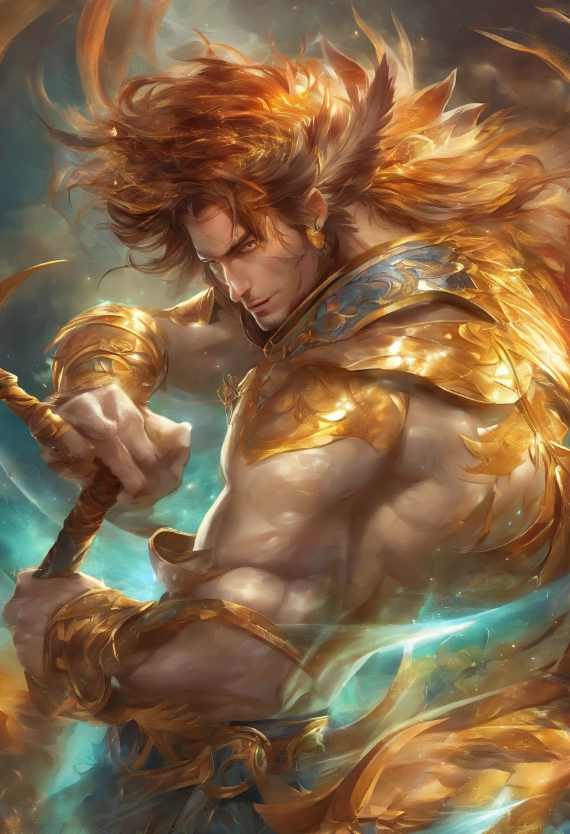 (Trabalho de estreia masculino),((1 macho)) 1 man ́, 1 rapaz、((corpo inteiro lascivo))、((pernas bonitas e musculosas)), ((corpo de beleza,)) qualidade superior、Arte Oficial、great aesthetics:1.2)、best quality, Ultra HD |, 32k、(Arte Fractal:1.3)、Colouring、mas altodetalhado ((lobo mau masculo)), sorriso suave masculino e forte Smooth expression um sorriso tiro de corpo inteiro luz dourada olhando para camera, In the backgroundSpace Station in Antares, altamente detalhado, ultra-realistic, detalhes intrincados, ((master part,melhor qualidade)), ((Cinematic light)), hyper realistic, fearsome, fantasia sombria, epic realistic,arte, (HDR:1.5), hiper detalhado, (Artee station:1.5), cinemactic, luzes quentes, Efeito de Luz, dramatic light, (detalhes intrincados:1.1)