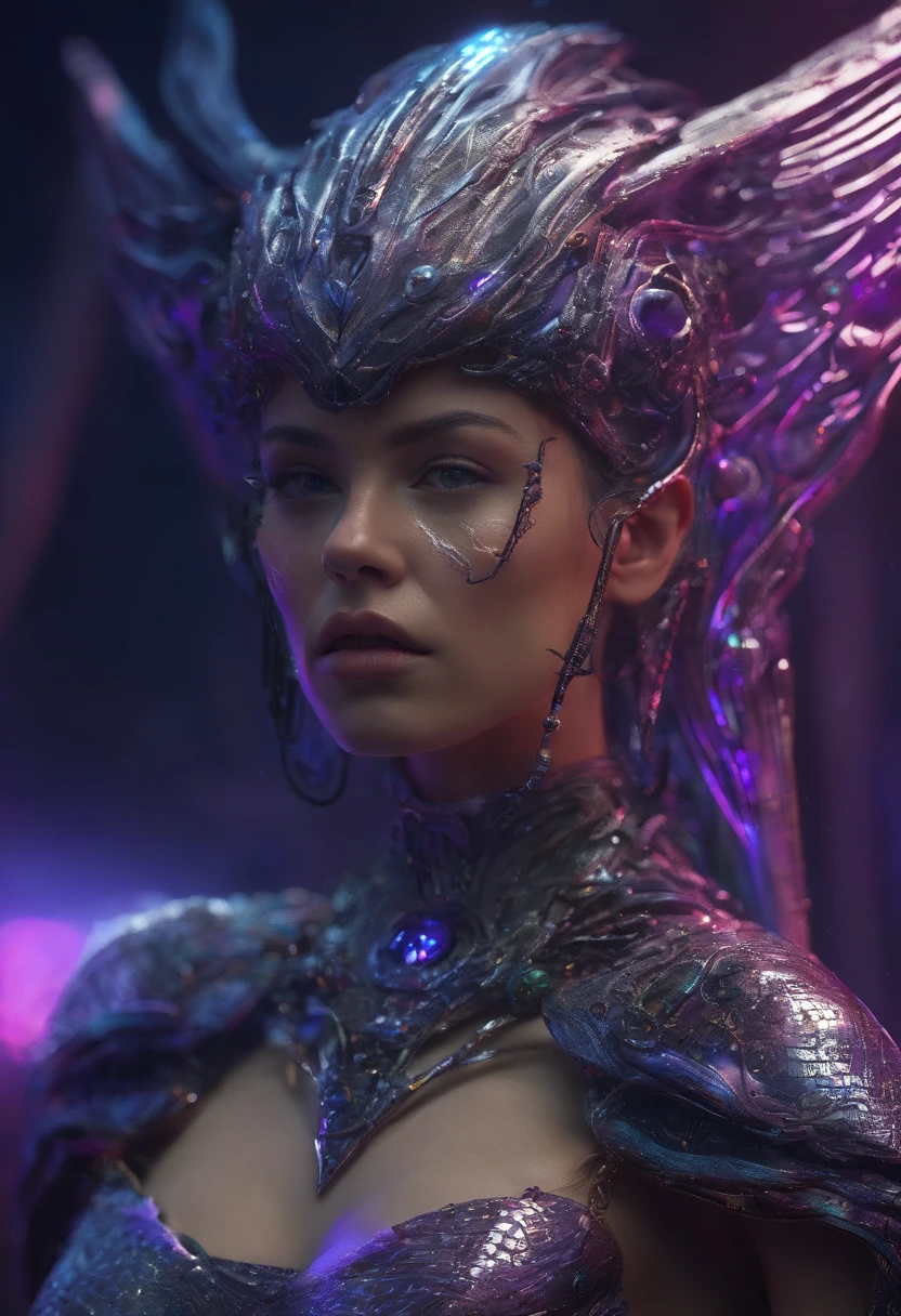 high quality full length portrait, RAW photo of european 20yo woman with iridescent angel wings, a warrior, small breasts, short dark purple hair, natural pale skin texture, jeweled diadem, silver necklace, night, lightning, volcano and mountain background, short depth of field, intricate, elegant, detailed textures, sharp focus, coiled arm band, bracelets, neck chain ultra high pixel detail, cinematic, intricate, cinematic light, concept art, art station, realistic, movie scene, cinematic, high quality, craig mullins and wayne barlowe style, full colors, incredibly detailed, 4k, 8k, erotic, gothic,