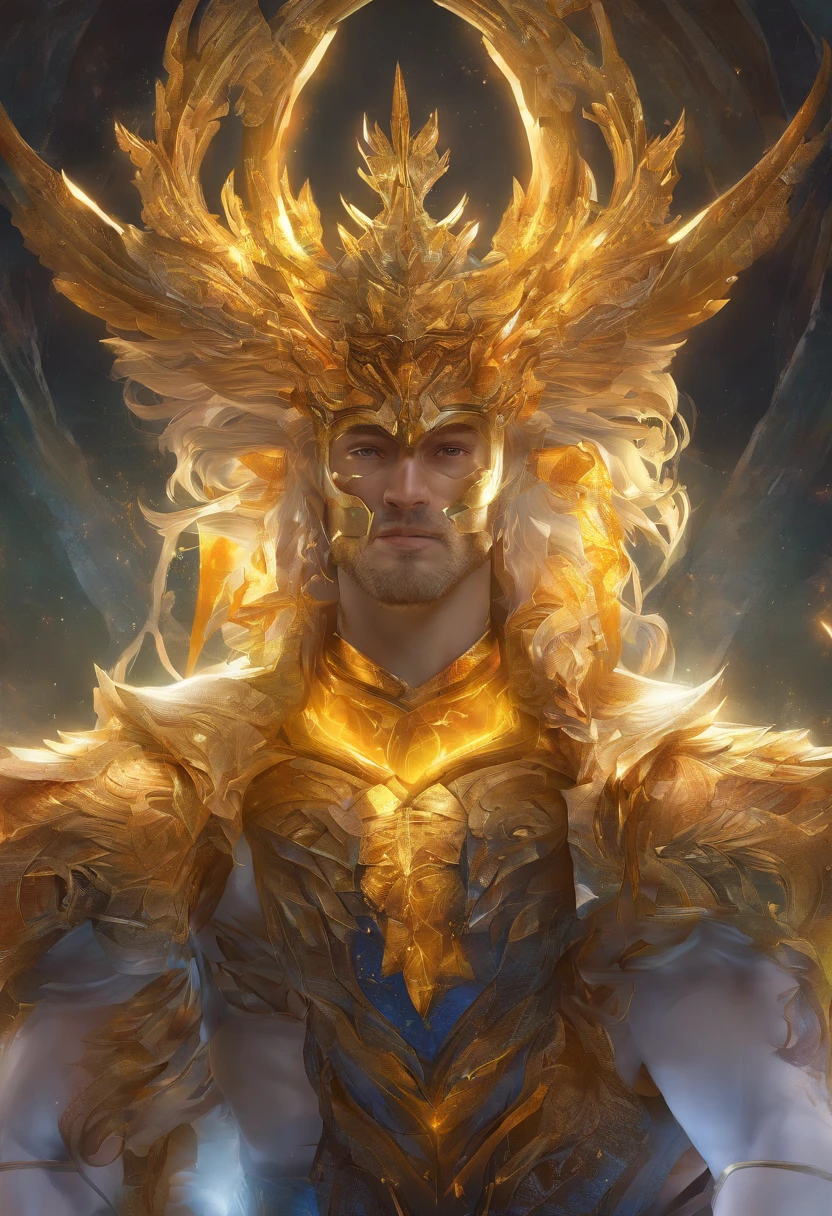 (Trabalho de estreia masculino),((1 macho)) 1 man ́, 1 rapaz、((corpo inteiro lascivo))、((pernas bonitas e musculosas)), ((corpo de beleza,)) qualidade superior、Arte Oficial、great aesthetics:1.2)、best quality, Ultra HD |, 32k、(Arte Fractal:1.3)、Colouring、mas altodetalhado ((lobo mau masculo)), sorriso suave masculino e forte Smooth expression um sorriso tiro de corpo inteiro luz dourada olhando para camera, In the backgroundSpace Station in Antares, altamente detalhado, ultra-realistic, detalhes intrincados, ((master part,melhor qualidade)), ((Cinematic light)), hyper realistic, fearsome, fantasia sombria, epic realistic,arte, (HDR:1.5), hiper detalhado, (Artee station:1.5), cinemactic, luzes quentes, Efeito de Luz, dramatic light, (detalhes intrincados:1.1)