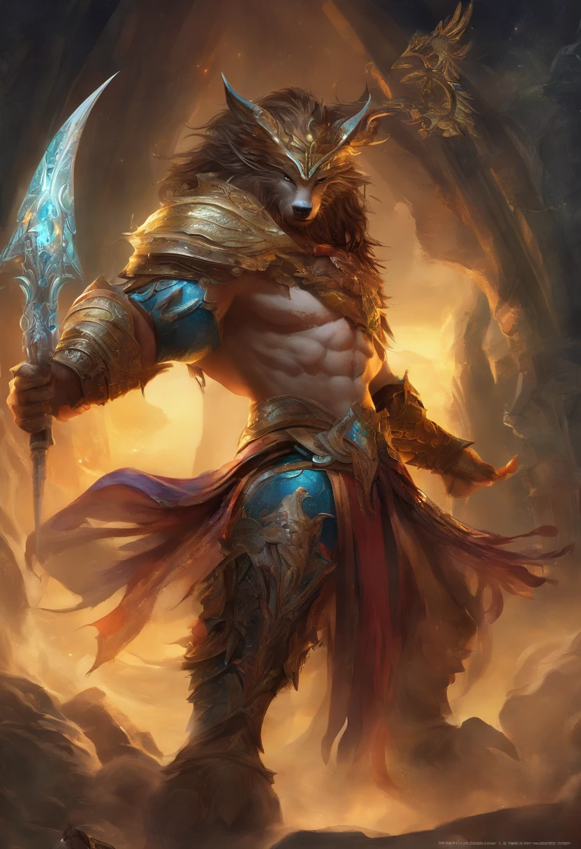 (Trabalho de estreia masculino),((1 macho)) 1 man ́, 1 rapaz、((corpo inteiro lascivo))、((pernas bonitas e musculosas)), ((corpo de beleza,)) qualidade superior、Arte Oficial、great aesthetics:1.2)、best quality, Ultra HD |, 32k、(Arte Fractal:1.3)、Colouring、mas altodetalhado ((lobo mau masculo)), sorriso suave masculino e forte Smooth expression um sorriso tiro de corpo inteiro luz dourada olhando para camera, In the backgroundSpace Station in Antares, altamente detalhado, ultra-realistic, detalhes intrincados, ((master part,melhor qualidade)), ((Cinematic light)), hyper realistic, fearsome, fantasia sombria, epic realistic,arte, (HDR:1.5), hiper detalhado, (Artee station:1.5), cinemactic, luzes quentes, Efeito de Luz, dramatic light, (detalhes intrincados:1.1)