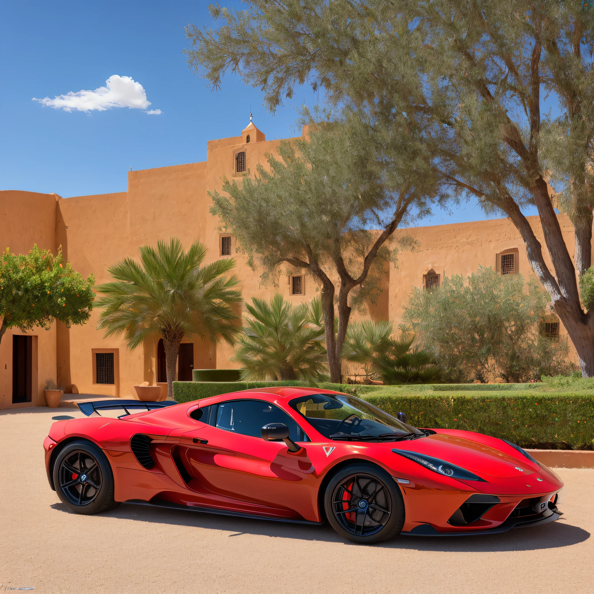 (best quality:1.33), (masterpiece:1.42),(photorealistic:1.3) (detailed:1.15), (sexy F1 sportscar), stunning Marrakech background