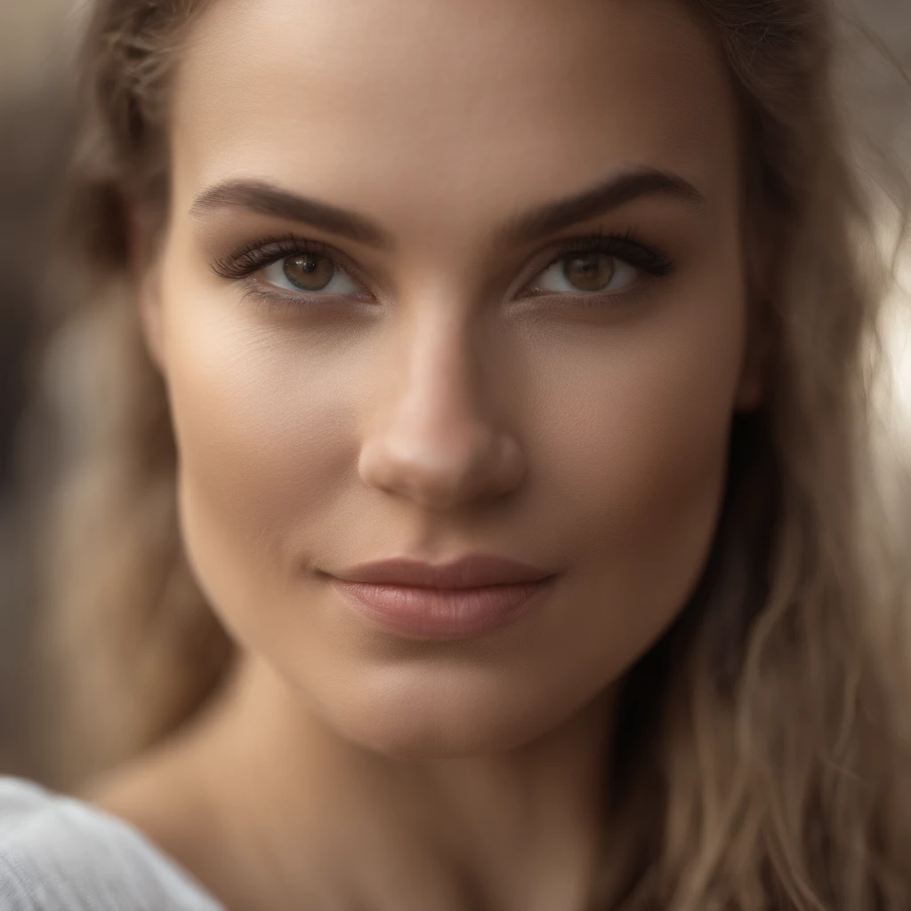 professional, (4k photo:1.1) by (Jeremy Lipking:0.3), (Dittmann Anna:0.3), (Arian Mark:0.3), (Sharp focus:1.3), high detail, wearing (tight shirt:1.2), beautiful detailed face, hazel eyes, long blonde hair, (attractive young woman:1.3), (seductive:1.1), (blushing:1.1), hourglass body shape, big round breasts, wide hips, on cafe
