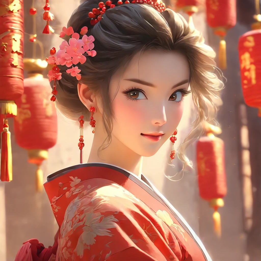 A beautiful young woman dressed in traditional Chinese dress, In the style of a salon, photo-realistic techniques, Muzi·. nipple process, 32k ULTRAHD, Sonyan, classical, Historical genre scenes, Serenity Face --AR 69:128 --s 750 --V 5.2