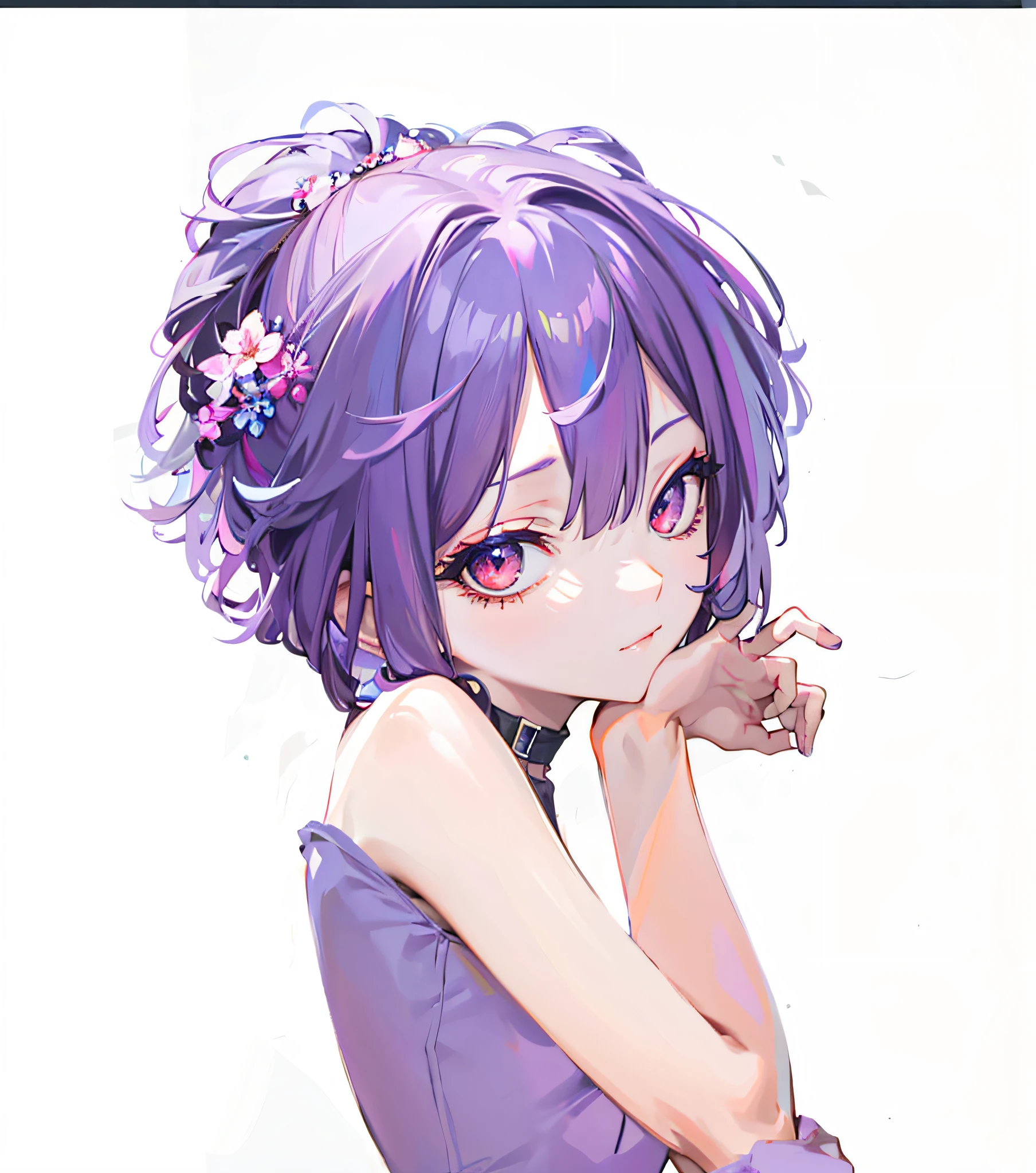 Pretty girl succubus,,Side breasts,The waist is charming,Enchanted look,The arm posture is charming