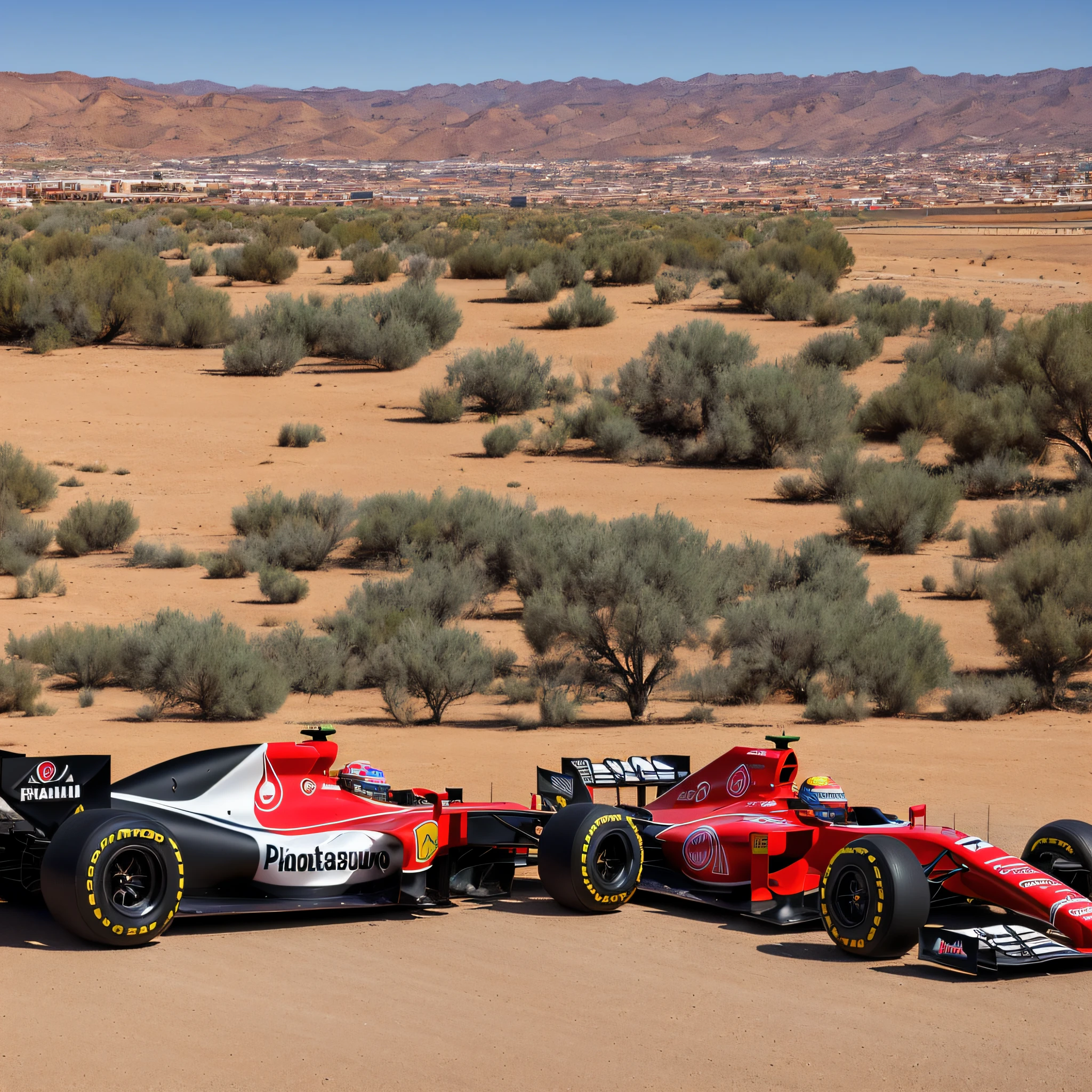 (best quality:1.33), (masterpiece:1.42),(photorealistic:1.3) (detailed:1.15), (F1 racecar), stunning Marrakech background
