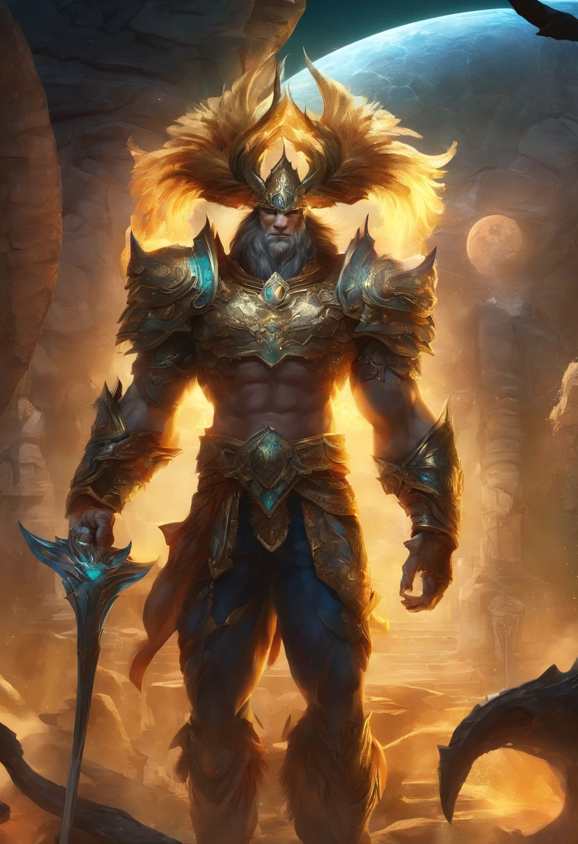 (Trabalho de estreia masculino),((1 macho)) 1 man ́, 1 rapaz、((corpo inteiro lascivo))、((pernas bonitas e musculosas)), ((corpo de beleza,)) qualidade superior、Arte Oficial、great aesthetics:1.2)、best quality, Ultra HD |, 32k、(Arte Fractal:1.3)、Colouring、mas altodetalhado ((lobo mau masculo)), sorriso suave masculino e forte Smooth expression um sorriso tiro de corpo inteiro luz dourada olhando para camera, In the backgroundSpace Station in Antares, altamente detalhado, ultra-realistic, detalhes intrincados, ((master part,melhor qualidade)), ((Cinematic light)), hyper realistic, fearsome, fantasia sombria, epic realistic,arte, (HDR:1.5), hiper detalhado, (Artee station:1.5), cinemactic, luzes quentes, Efeito de Luz, dramatic light, (detalhes intrincados:1.1)