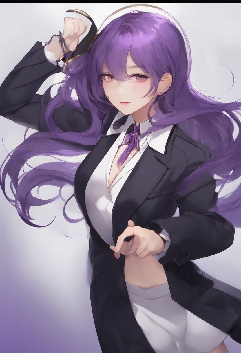 masterpiece,office,Blue Hair,Black jacket,White shirt,small breasts are exposed,Spread your legs,M-foot:1.7,Job hunting suit:1.5,Ahega,Sticking out tongue,Fellatio gestures,A mischievous smile with fingers around tongue,to ridicule,Troubled face, despise, Improve, clavicle, White shirt, Collared shirt, Pencil Skirt,High heels