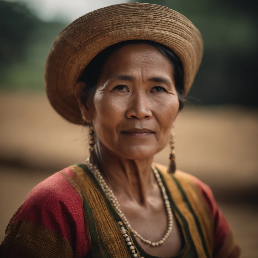 50-year-old girl, Farmer, thailand, Traditional folk costumes