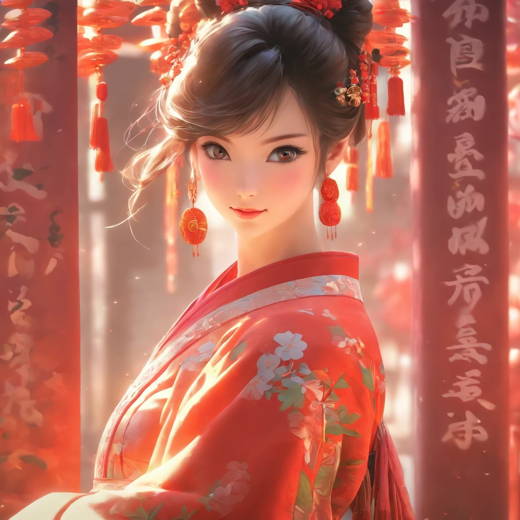 A beautiful young woman dressed in traditional Chinese dress, Salon style, photo-realistic techniques, Muzi·. nipple process, 32k ULTRAHD, Sonyan, classical, Historical genre scenes, Serenity Face --AR 69:128 --s 750 --V 5.2