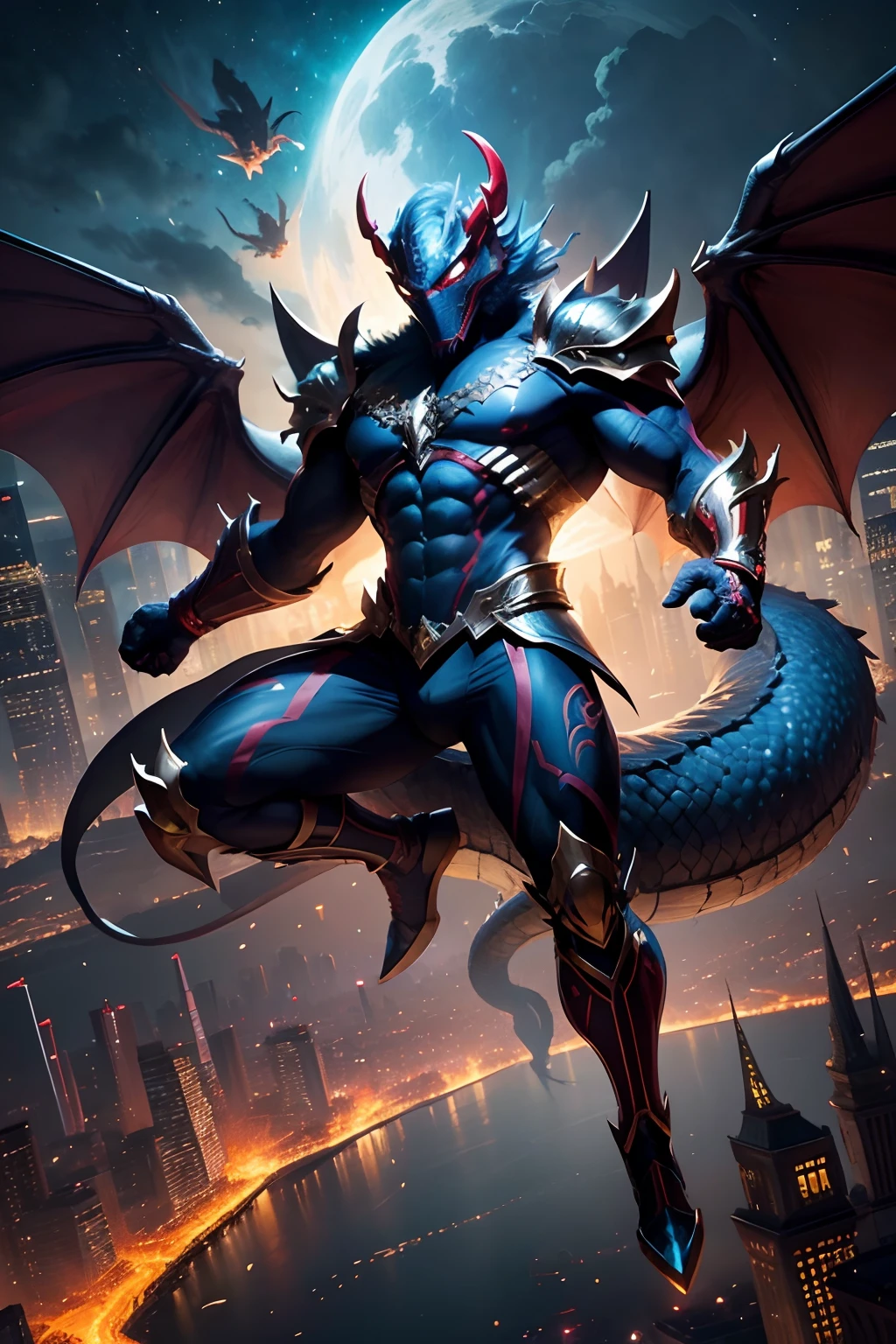 dragon mask creature, angel, diablo style, holy light, full body, fantasy heaven gate background, fantasy colors, energy steam on hand, masterpiece, ultra high quality, ultra face detail