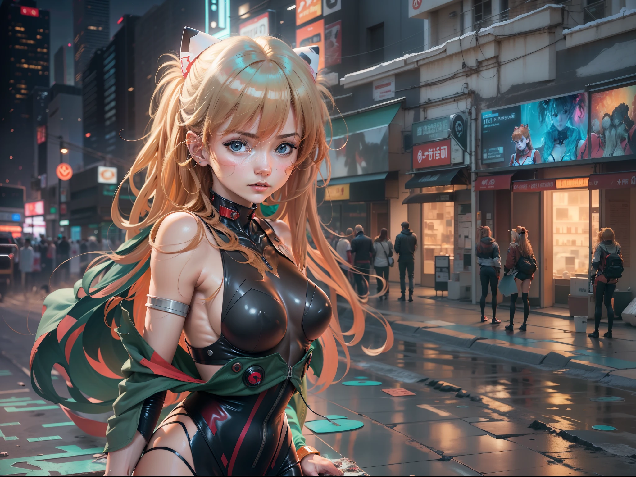Asuka Langley, Vista do lado, estilo cachorrinho, renda, looking-into-camera, sexy, muito sexy, boca aberta, Bumbum perfeito, Material Transparente, transparente, mamilo irregular, (de cima para baixo para cima: 0.8), Sozinho em uma cidade cyberpunk, Hiper realista, Ultra realista, 8k, cinematographic, Abordagem de, franja, corar, Bodysuit, seios, behind, Luvas, cabelos ruivos, fones de ouvido, jaqueta, seios pequenos, Cabelos compridos, Mangas compridas, Olhando para o Viewer, rear facing, boca aberta, brilhante, Roupas brilhantes, pele apertada, heaven, sozinho, coxas, Caudas duplas, Alice \ (Aceno \), (obra prima: 1.4), (melhor qualidade: 1.4), (pele brilhante), realista, Amazing and elaborate details, Obras, qualidade superior, Arte Oficial, papel de parede CG Unity 16k altamente detalhado, beleza esbelta, Belas cenas, clear facial features, hiper realista, octane rendering, UE5, alto detalhado, hipercalidad, alta resolubilidade, Art Station Trend, Hiper-realismo, surrealismo, disco Rigido, 16k, Teleobjectiva, split lighting, corpo inteiro, NSFW, Momentos milagrosos de uma vida, Fantastic Visual Depictions, Efeitos profissionais,
