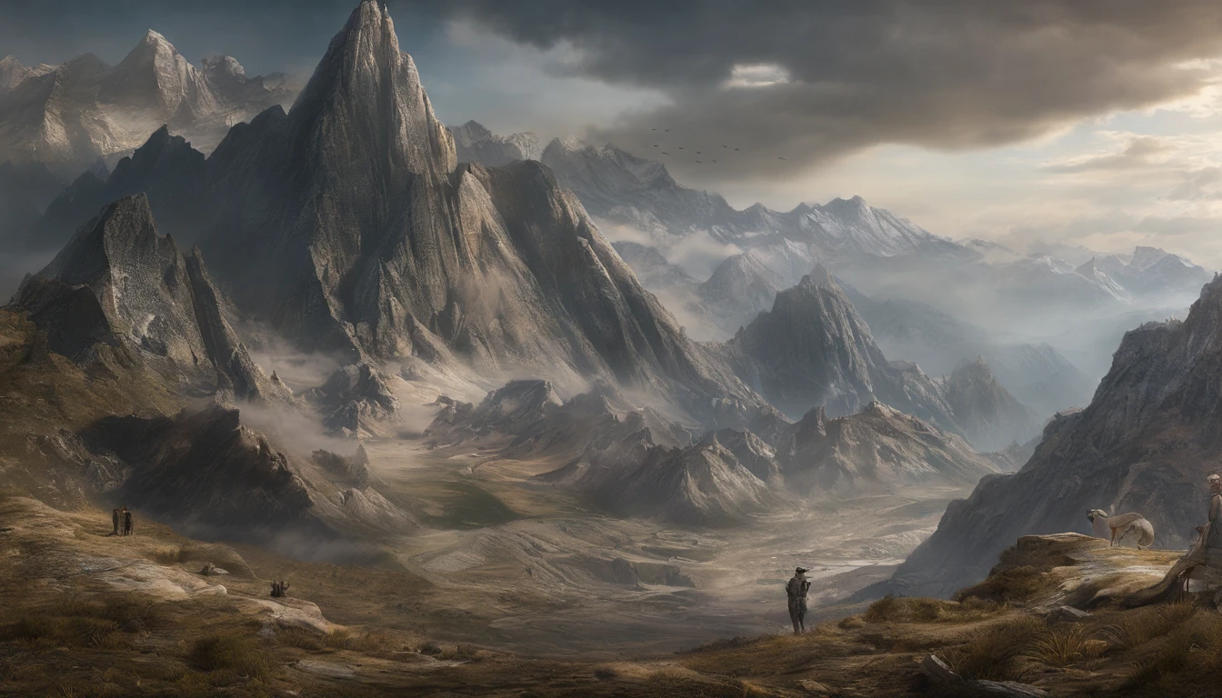 Great Barren Mountain,Across thousands of miles,The mountains are majestic,Mountains and mountains,Steep peaks,Deep in the mountains, Alien beasts are rampant,Fierce birds,The toxic miasma is dense,Miracle medicine is everywhere