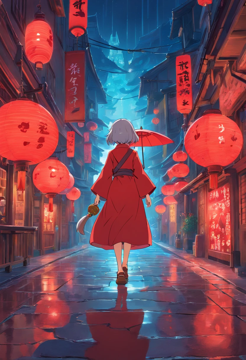 Red Necromancer, blood moon, Ray tracing, masutepiece, Best Quality, ultra-quality, absurd details, best light, Best Shadow, sharp, Sharp Image, Detailed, Extremely detailed, great resolution, 8K, 4K, nffsw, particles effect, beautiful effects, Vivid colors, Neon light, neons, light,
