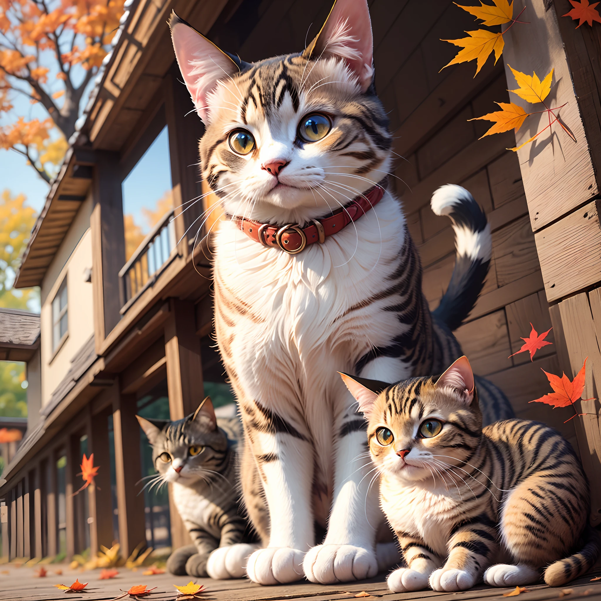 Autumn Cat Festival, masterpiece, super detail, best quality --auto --s2