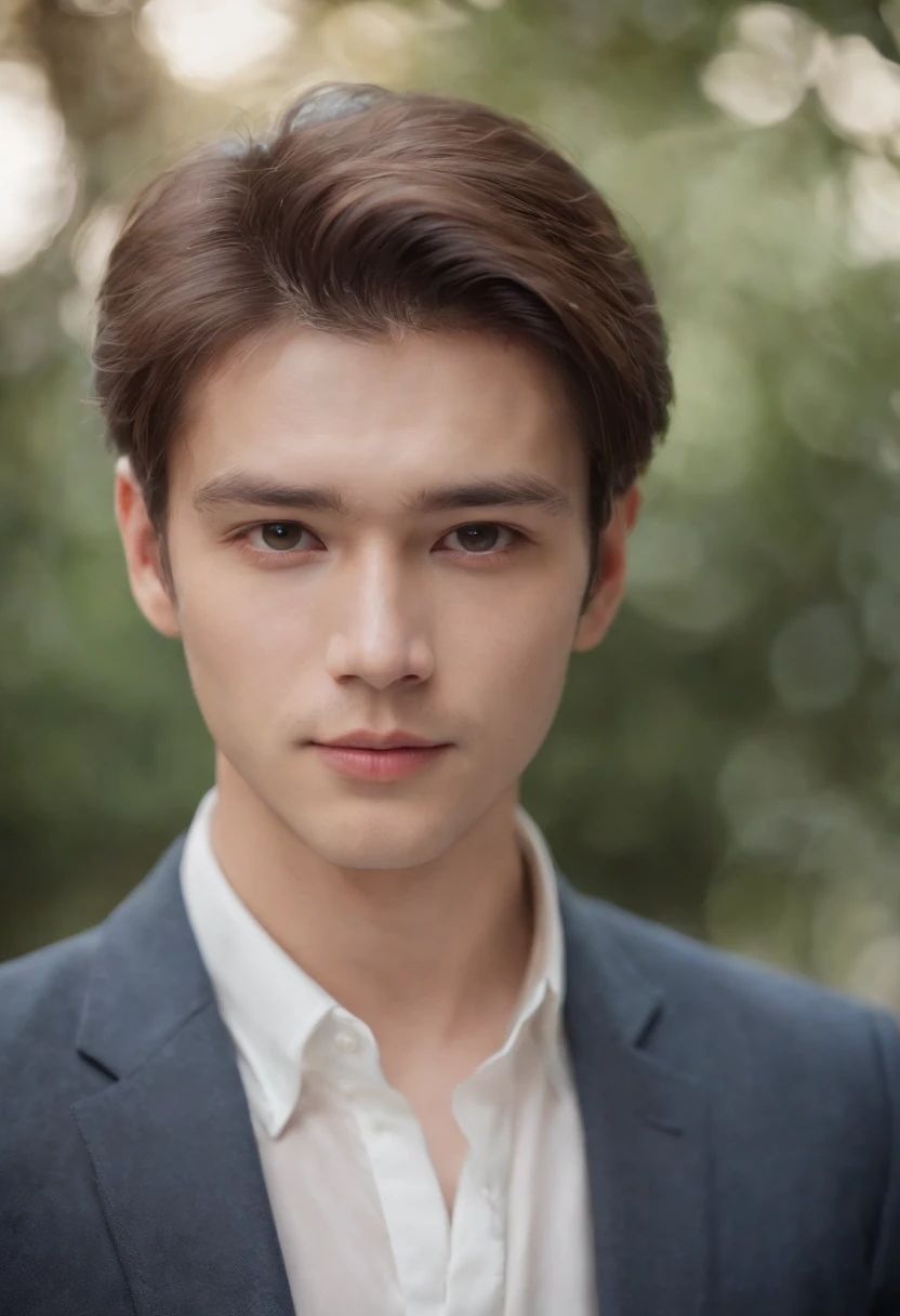22-year-old boy, White shirt,silky light untidy hair, light beard, looking in camera, Half body,Straight Posing, Perfect Lighting, deepshadow, Best Quality, masutepiece, 超A high resolution, Photorealistic