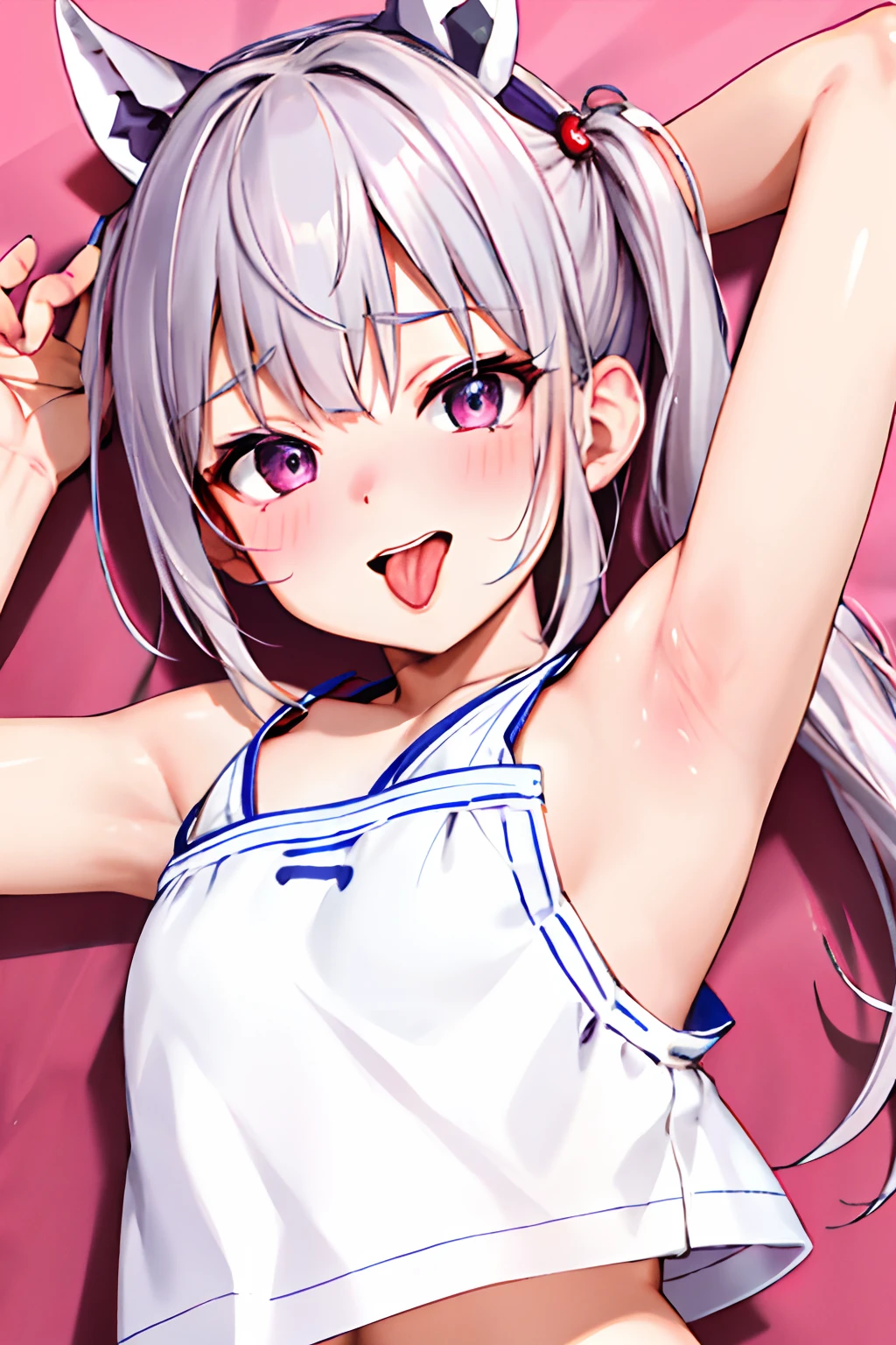 , Cute face, Cute, armpit crease, Tongue-in-cheek, hole,