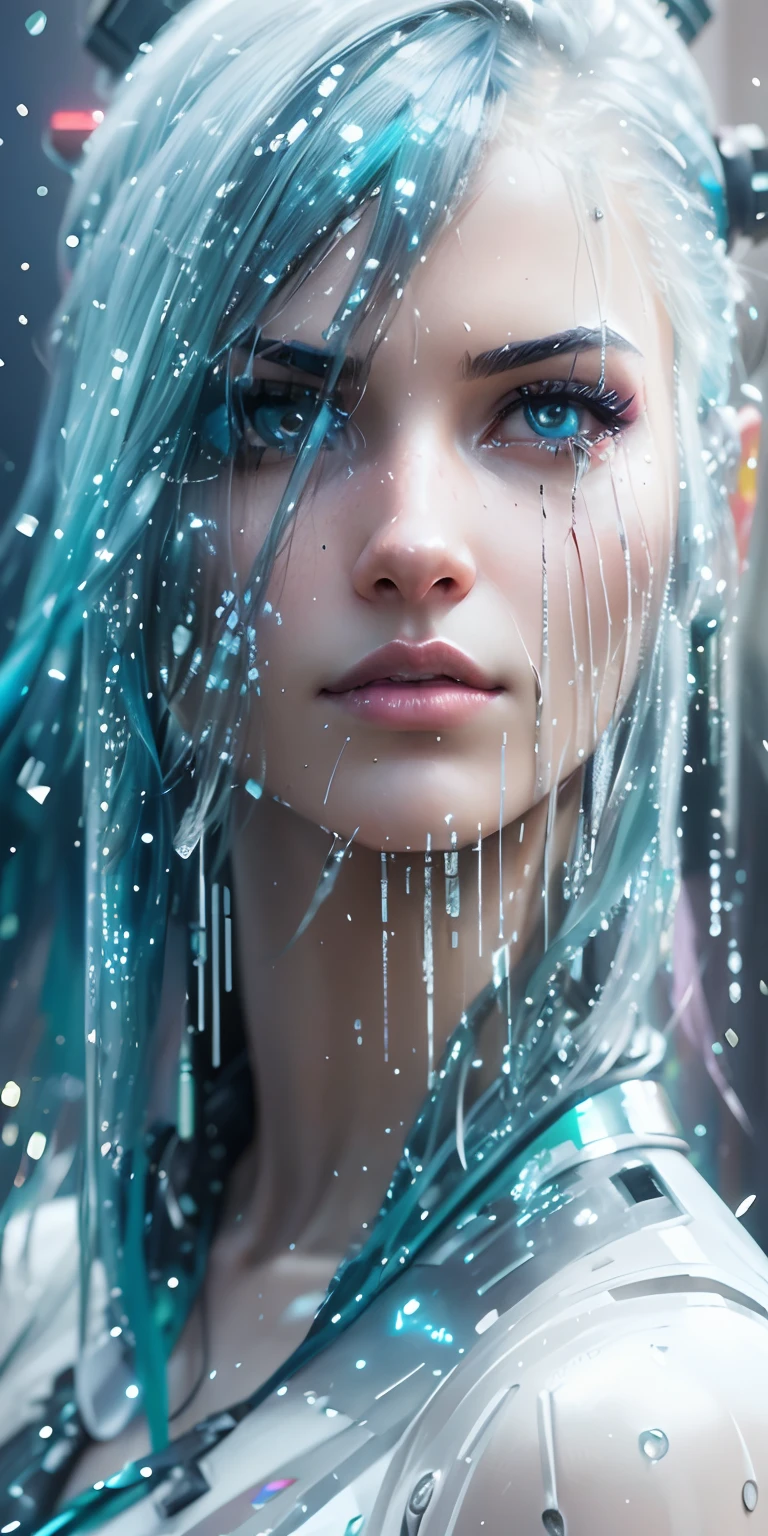 Hay una mujer con grandes pechos marcados mojados en un atuendo futurista posando para una foto, Chica cyborg, Linda Chica Cyborg, Chica femenina de anime cyberpunk, Cyberpunk anime chica mech, Chica cyberpunk, sci-fi female, Wojtek FUS, Cyberpunk hermosa chica, WLOP. Scifi, cyberpunk 2 0 y. o Chica modelo, girl in mecha cyber armor, seductive cyberpunk dark fantasy, Chica de anime cyberpun