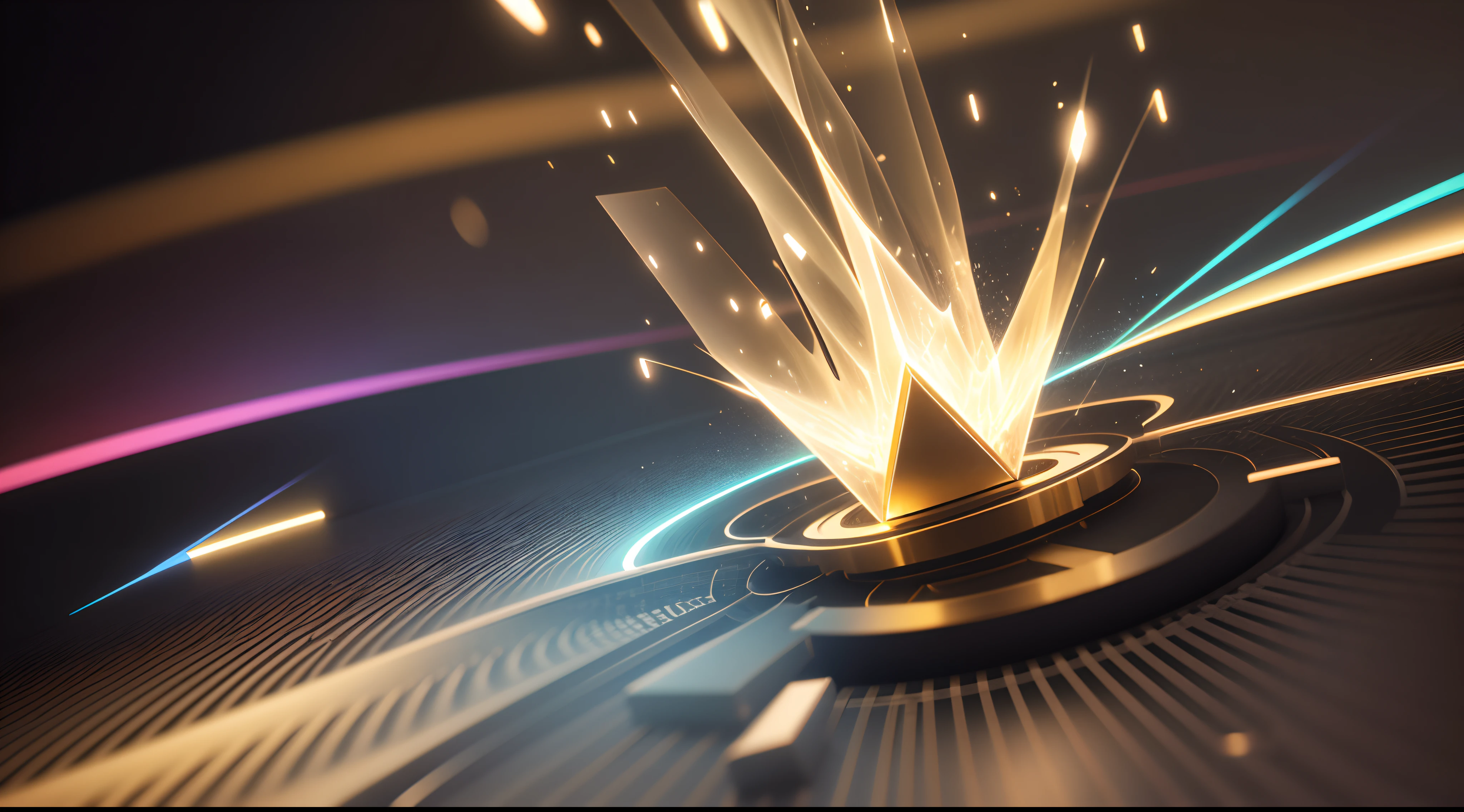 Engaging 3D visualization featuring stunning graphs、Sparkling