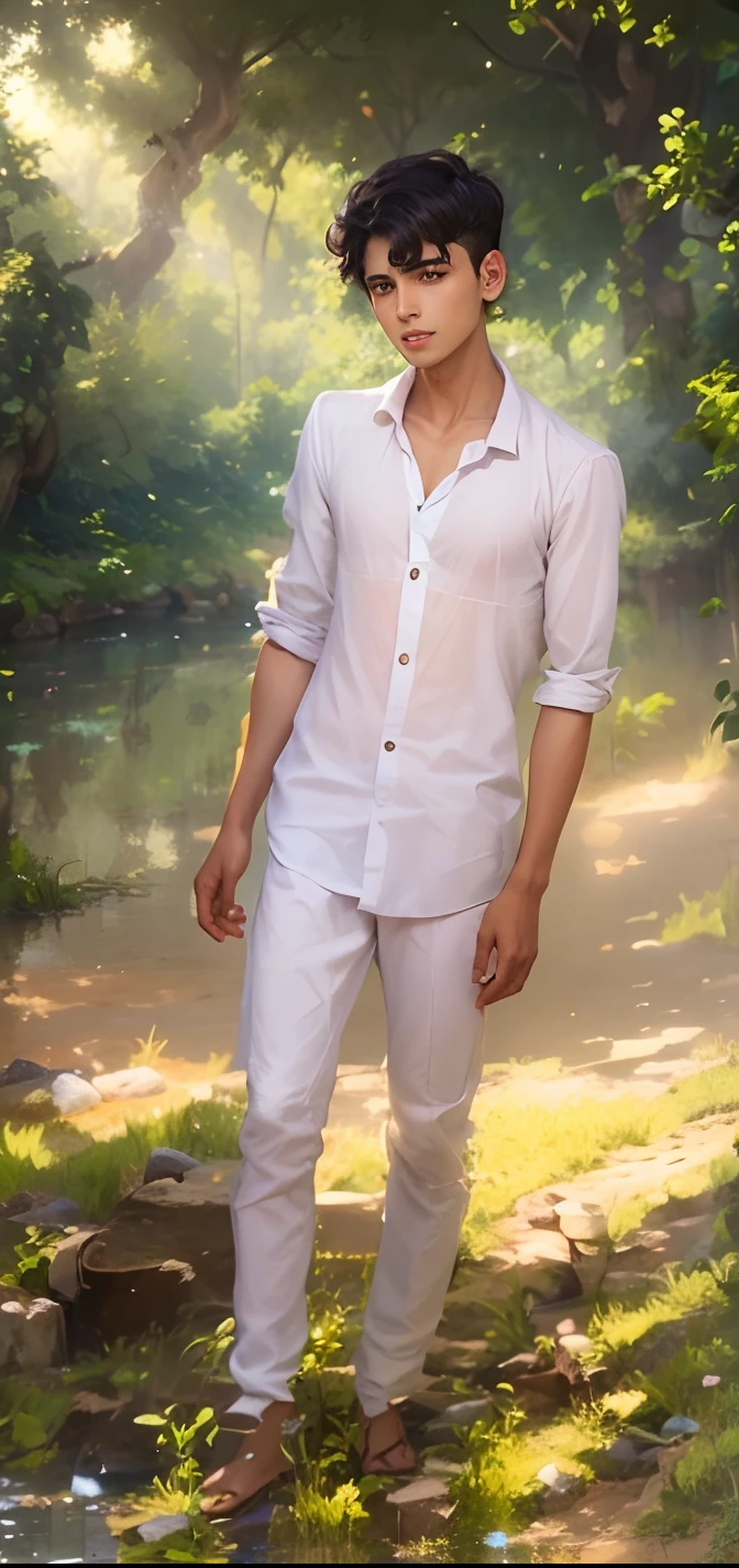 Handsome sanatni boy