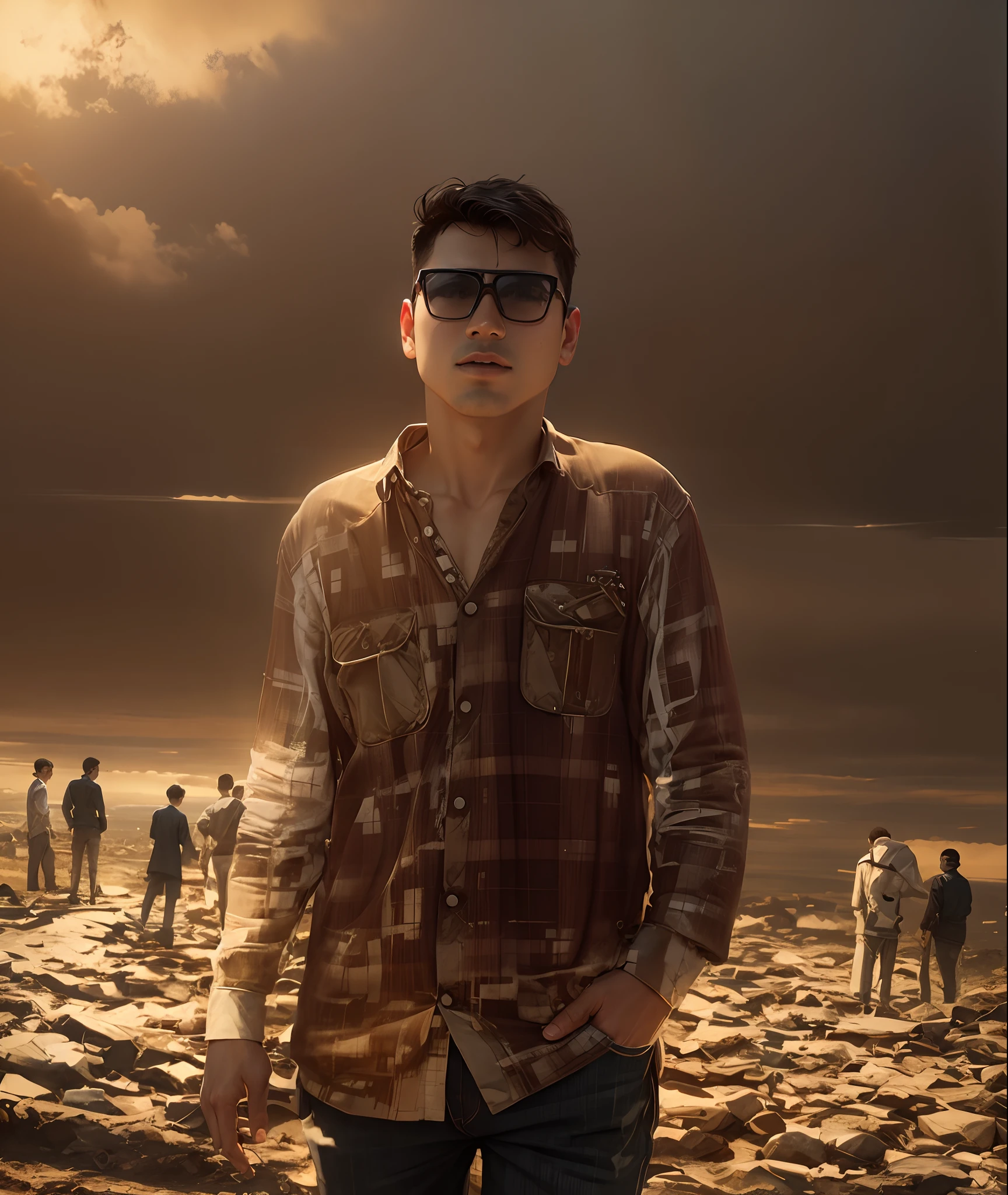 Change background with boy