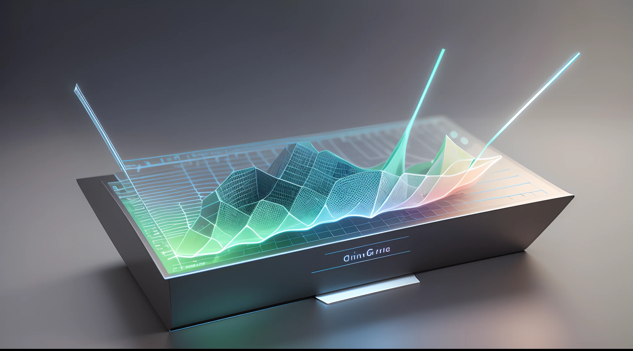 Engaging 3D visualization featuring stunning graphs、glinting