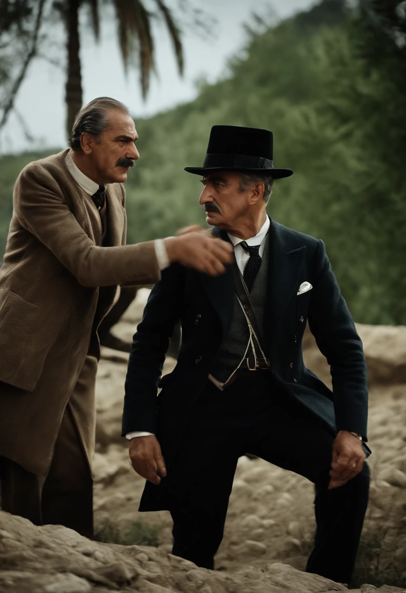 Kadir mMısıroğlu is fighting with mustafa kemal atatürk.