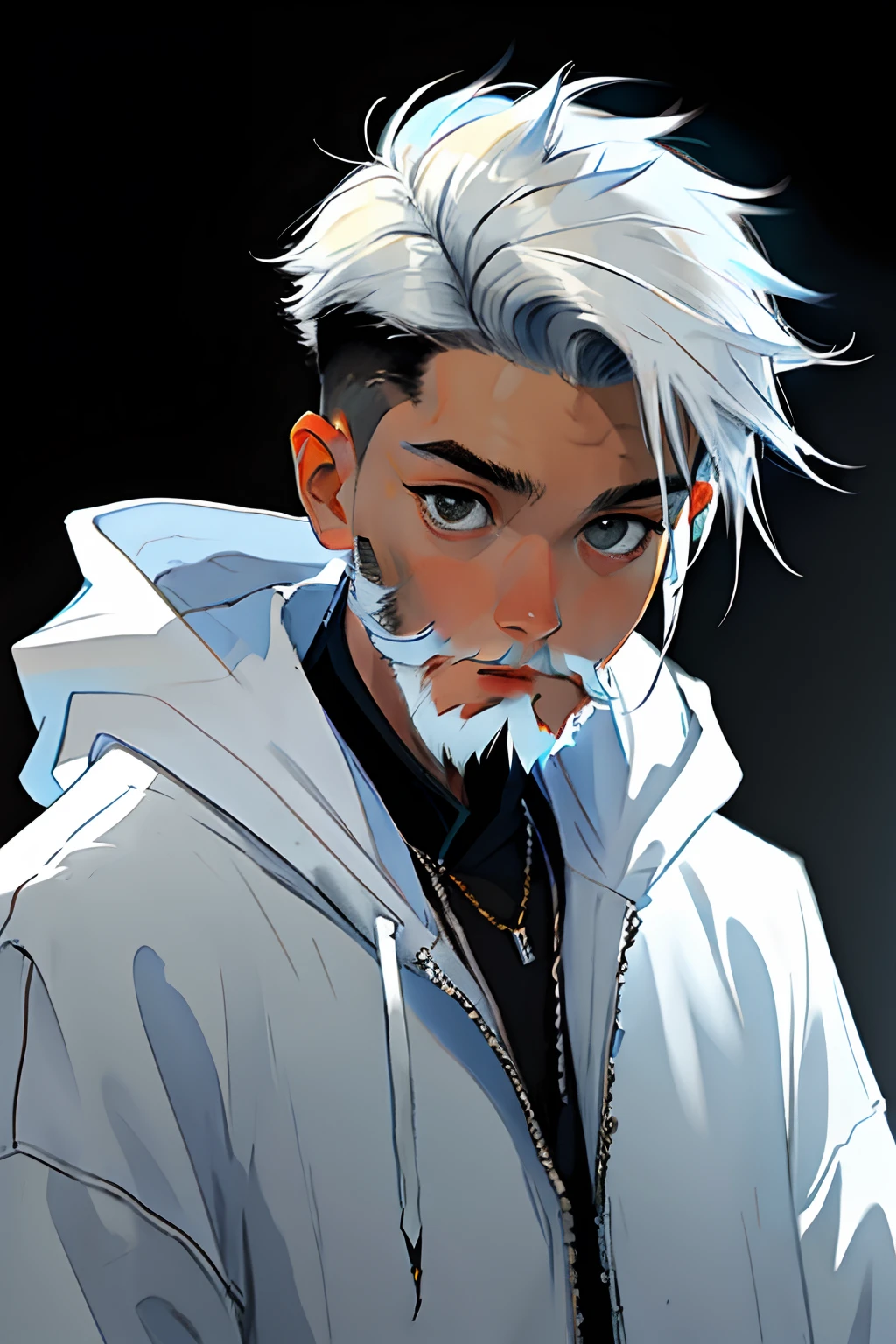 white beard