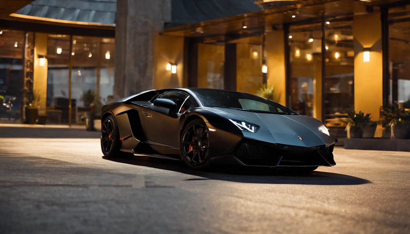 Site splash screen, for automobile detailing center, Lamborghini Murcielago lp640, promotional photo, красивый кинематографический 8K реалистичный 3d