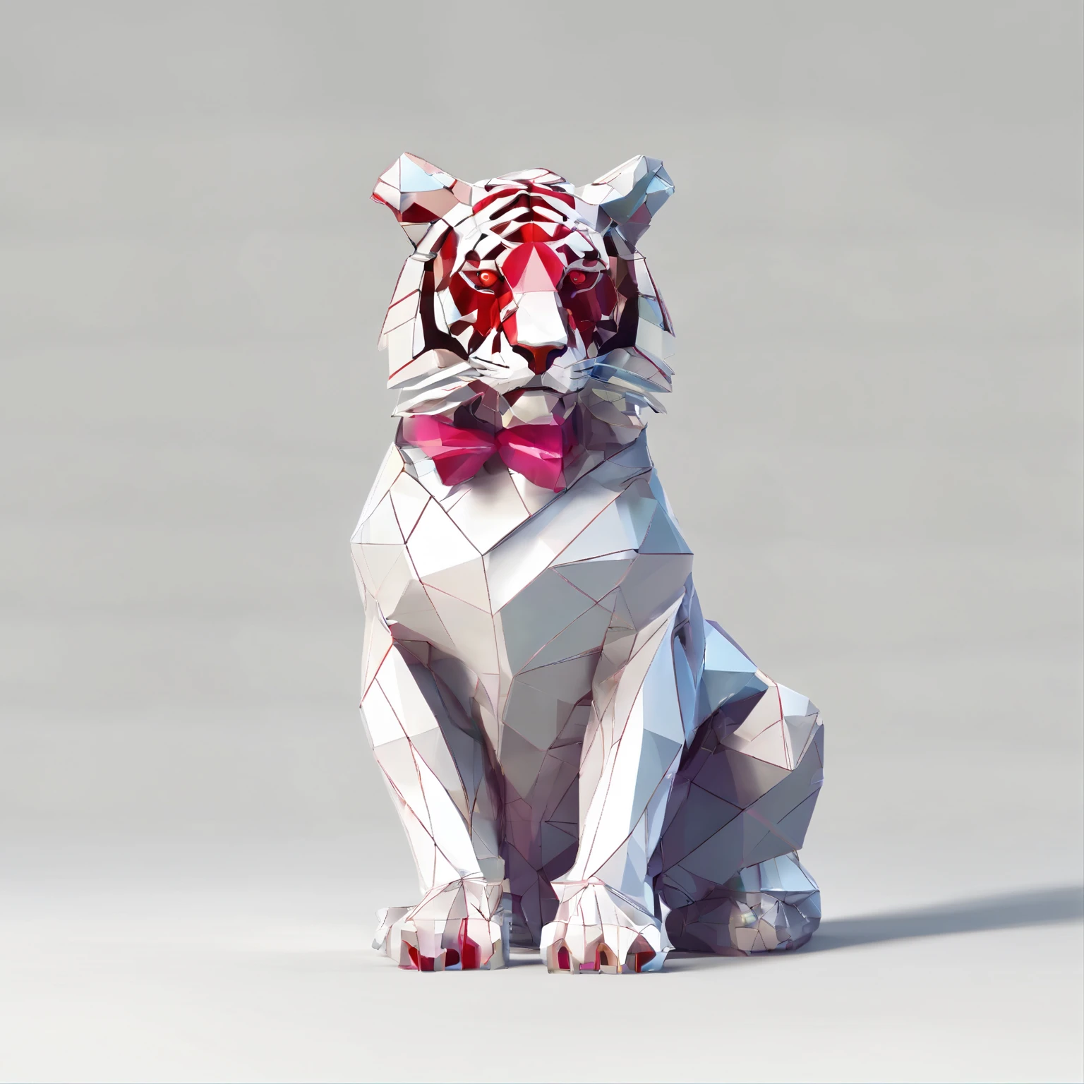Perfect alignment, Cute little tiger in jacket,crystal vases,Rose flower, Wearing sunglasses, cheerfulness, Standing position, Abstract beauty, Centered, Looking at the camera, Facing the camera, nearing perfection, Dynamic, Highly detailed, smooth, Sharp focus, 8K, high definition resolution, illustration, Art by Carne Griffiths and Wadim Kashin, White background
